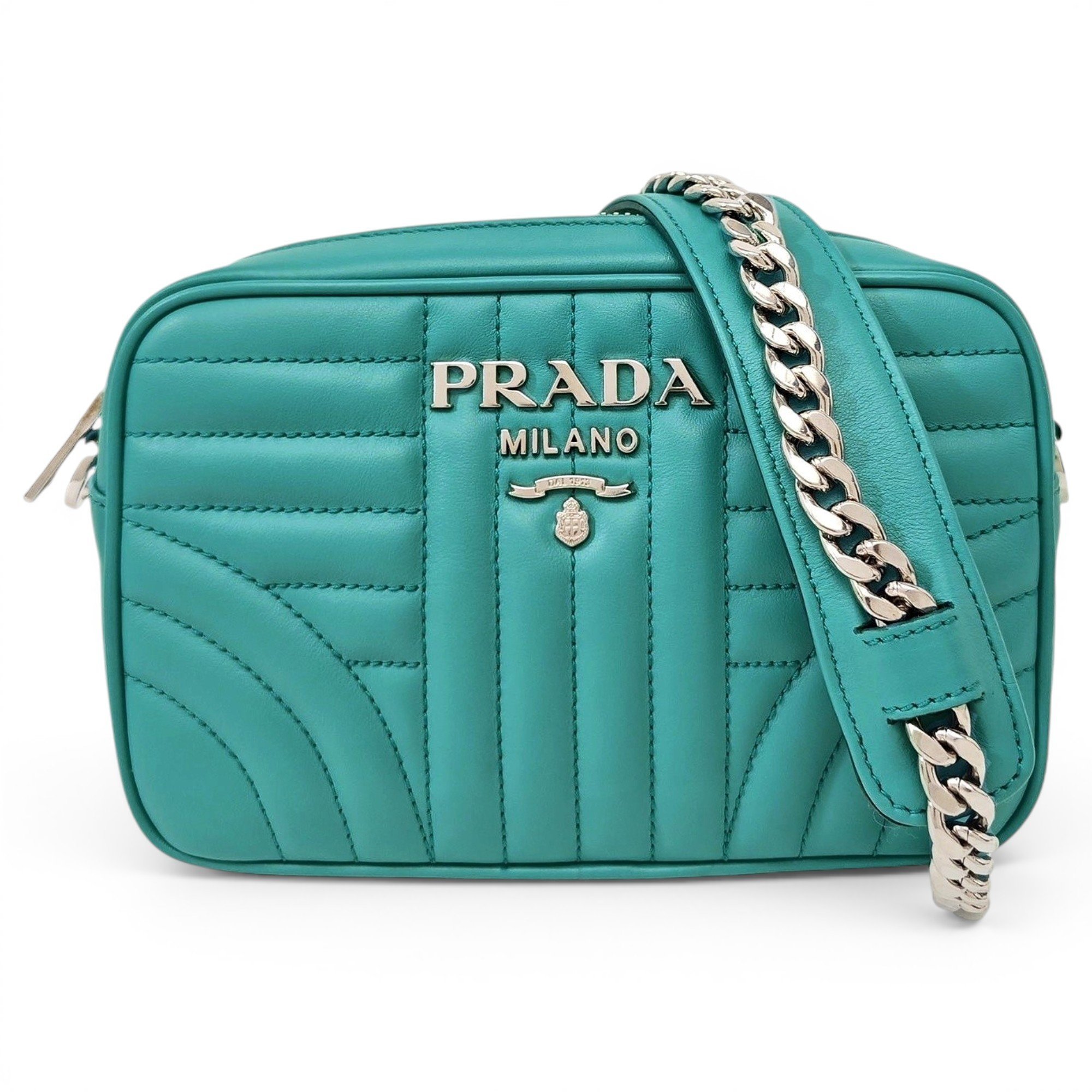 Diagramme leather handbag