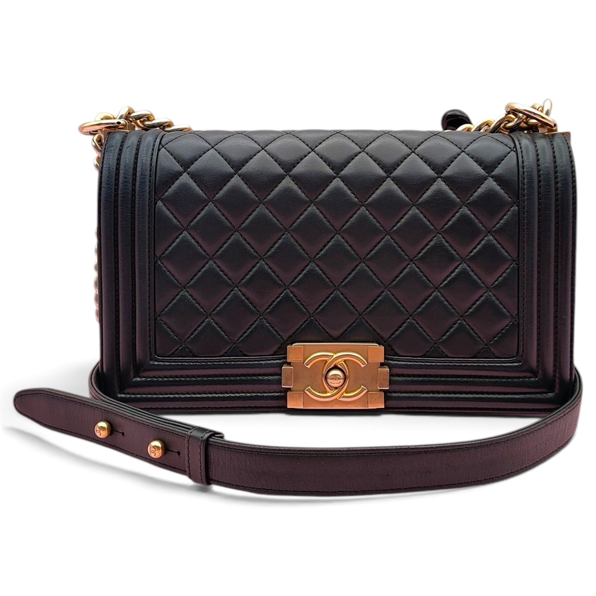 Boy leather crossbody bag
