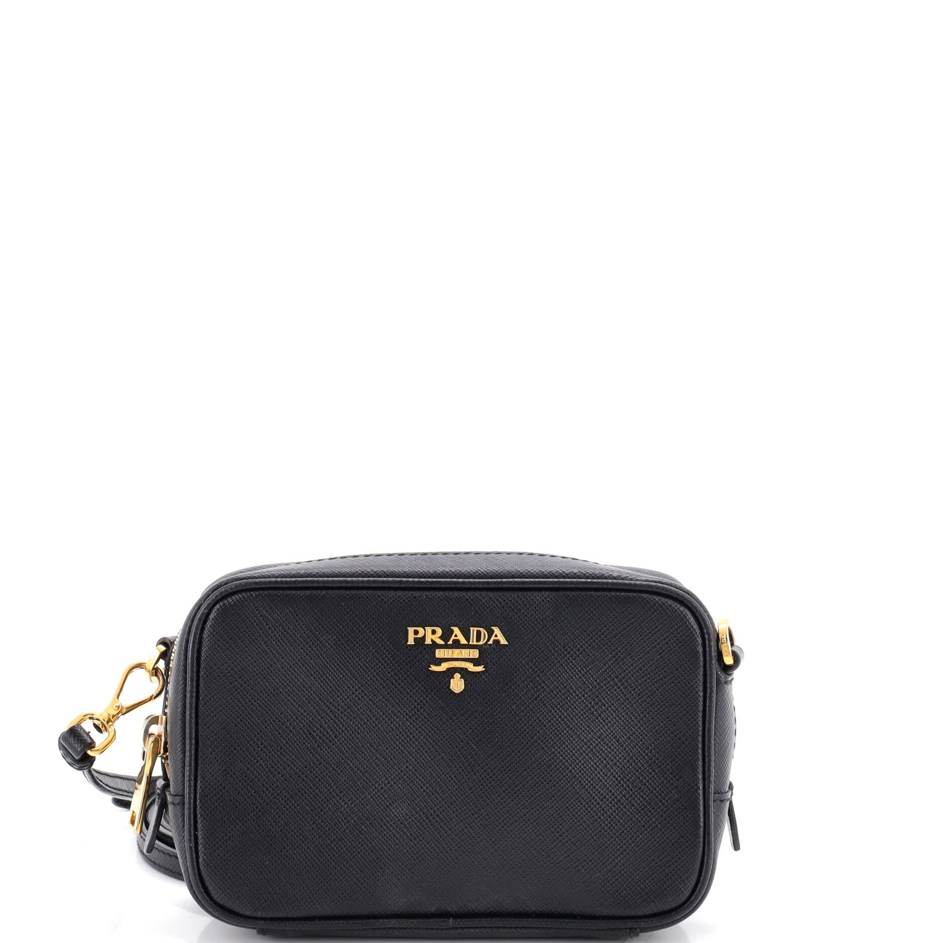 Zip Crossbody Bag Saffiano Leather Mini