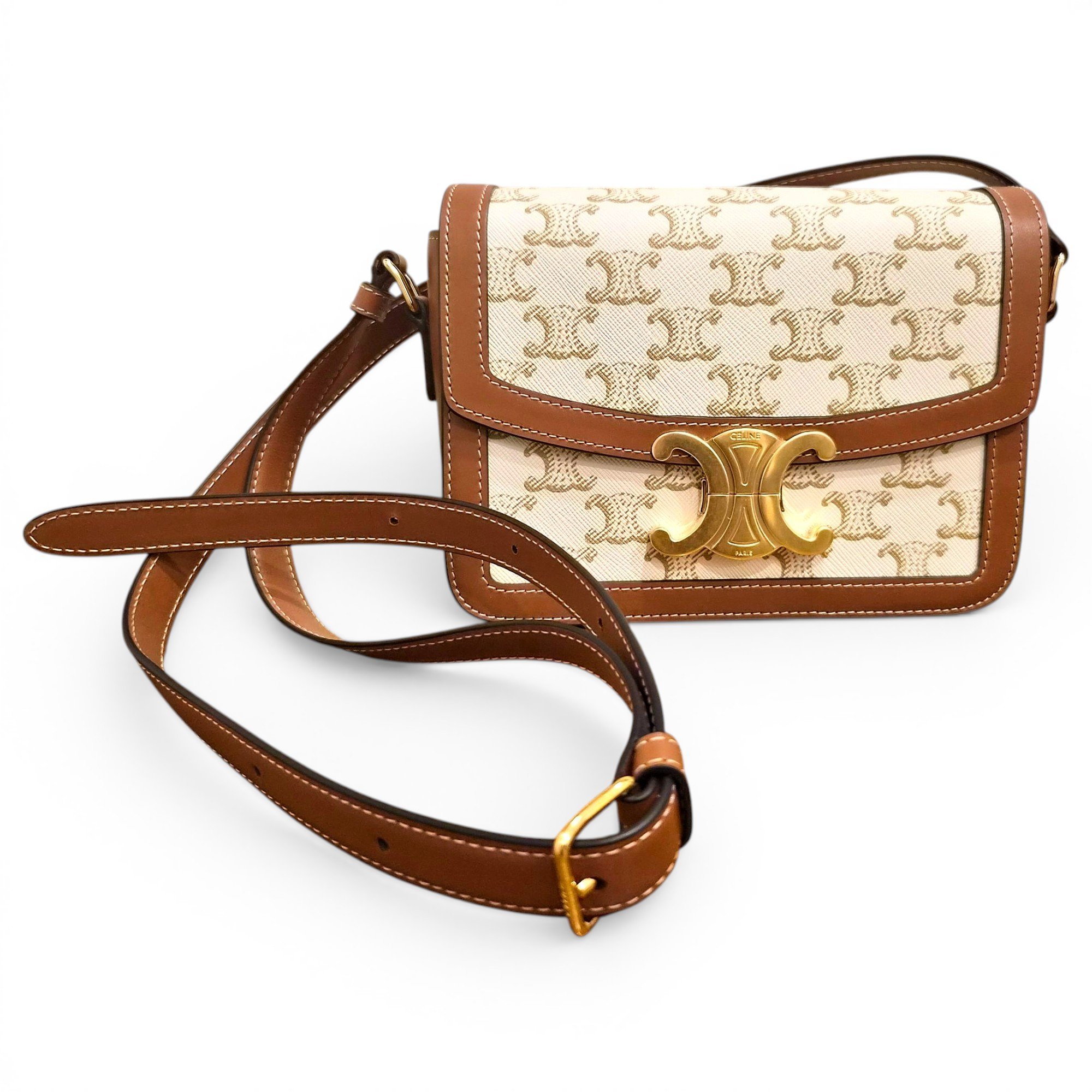 Triomphe cloth handbag