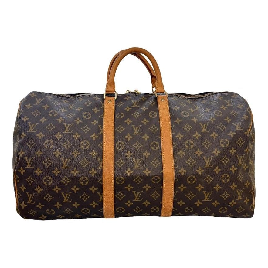 Keepall leather travel bag
