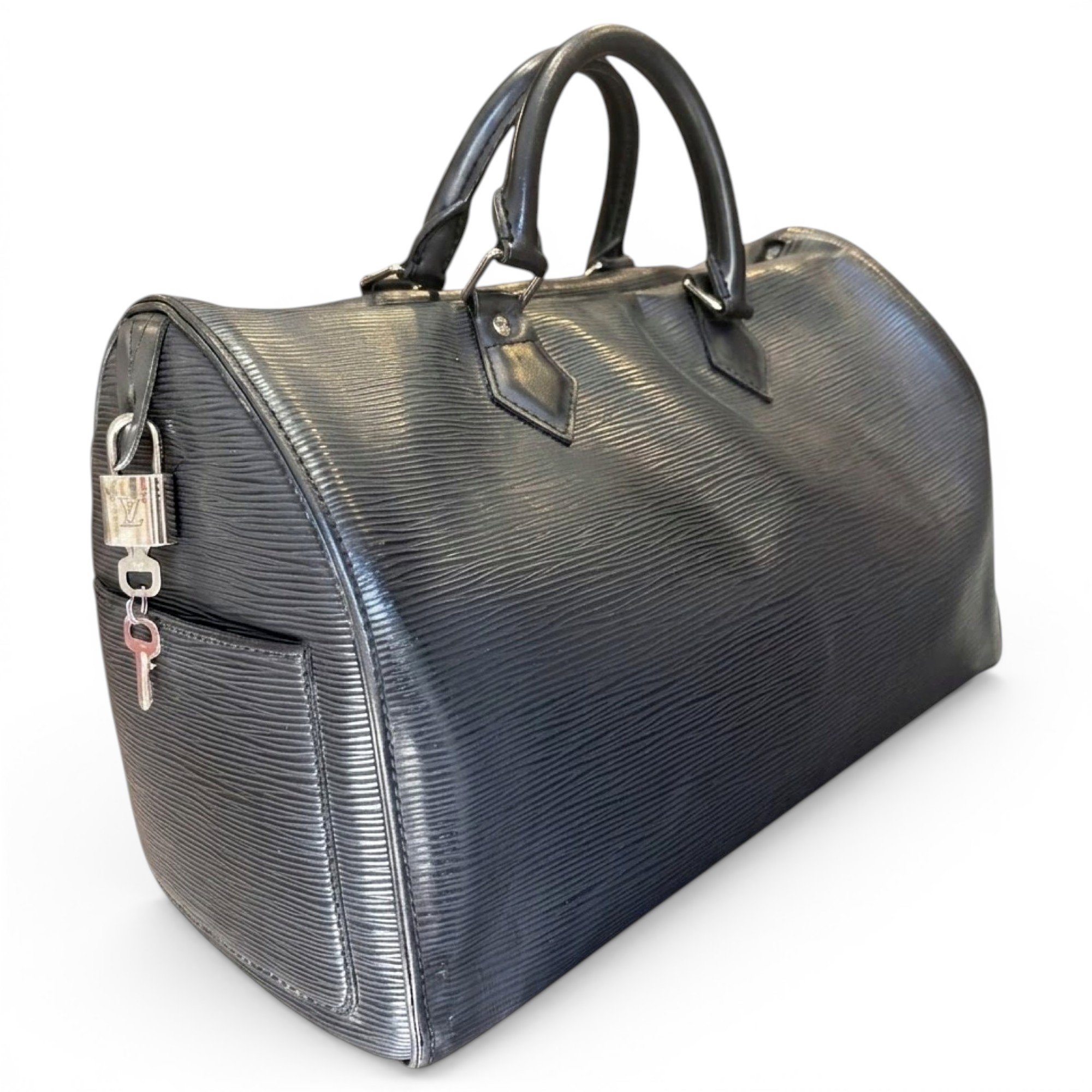Speedy leather handbag