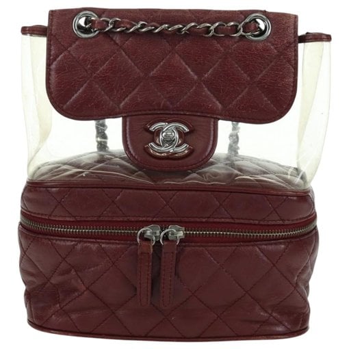 Leather backpack