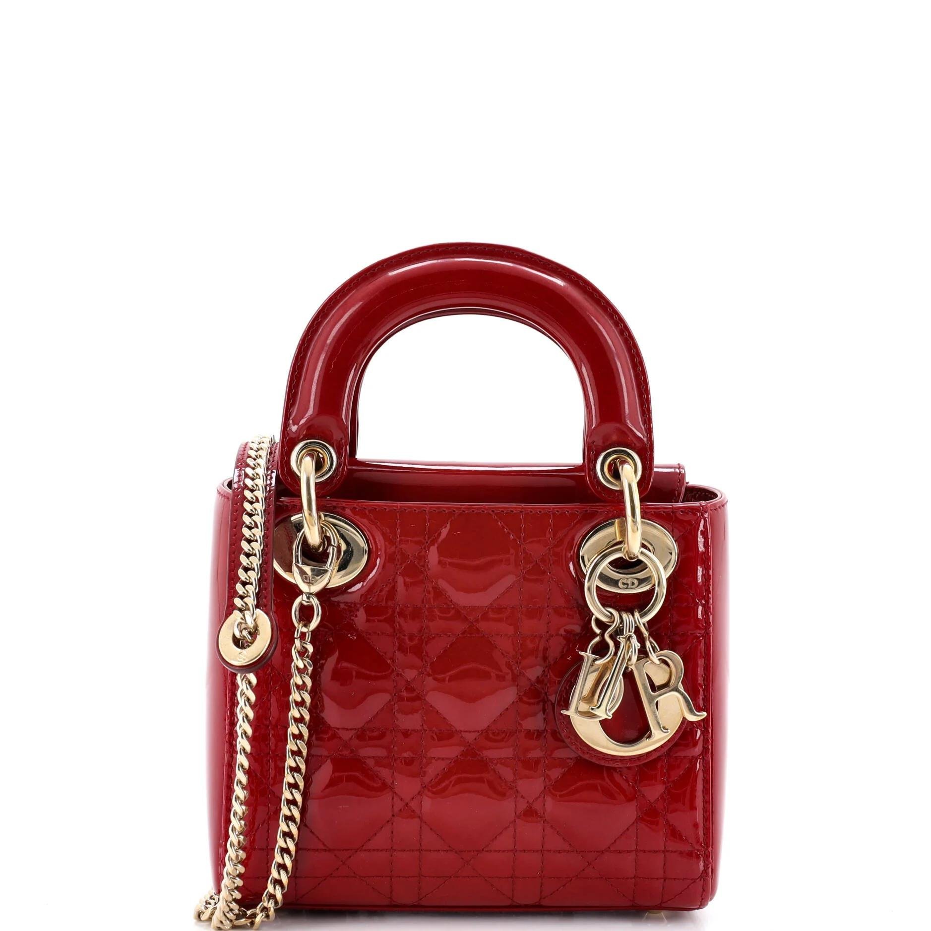 Patent leather handbag