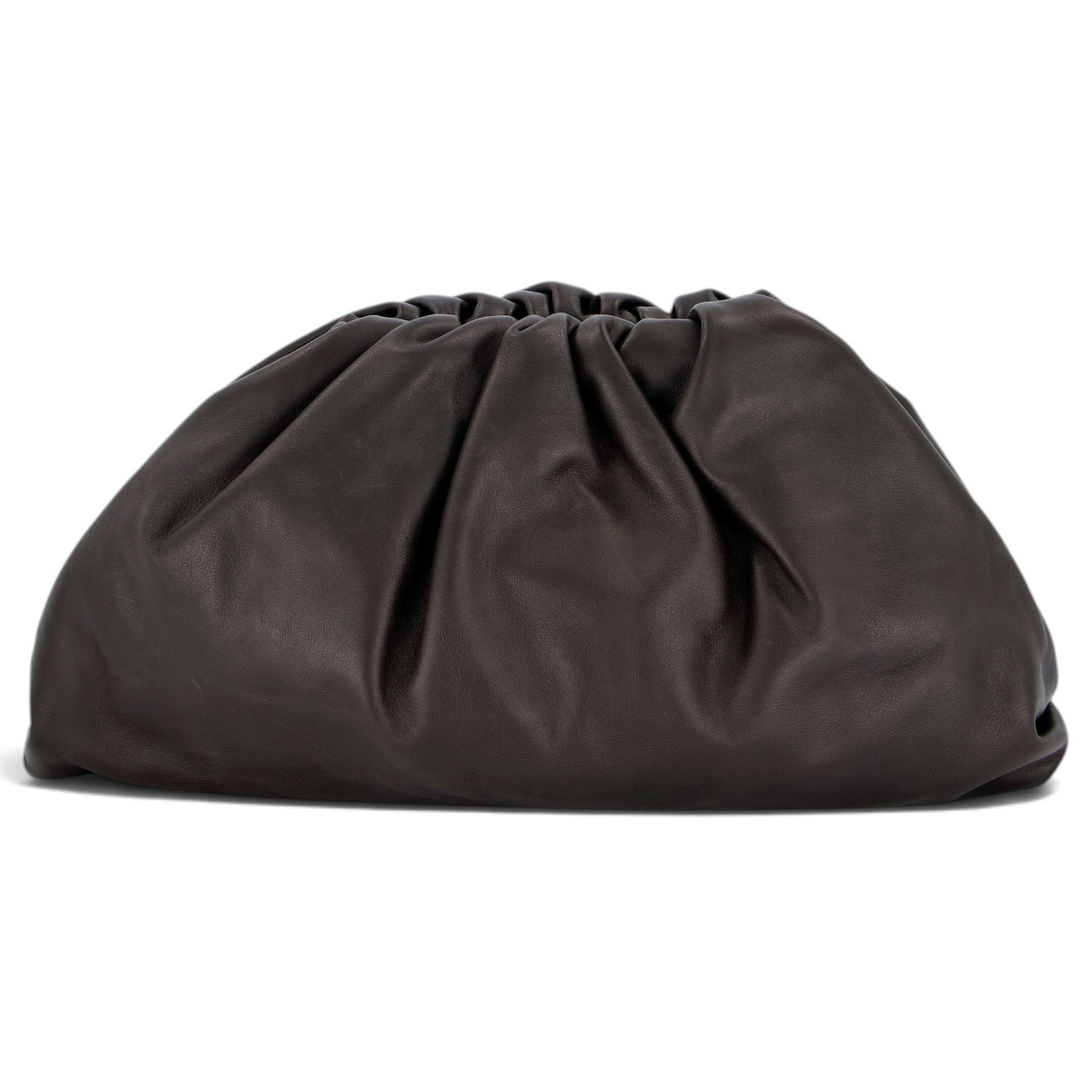 Pouch leather clutch bag