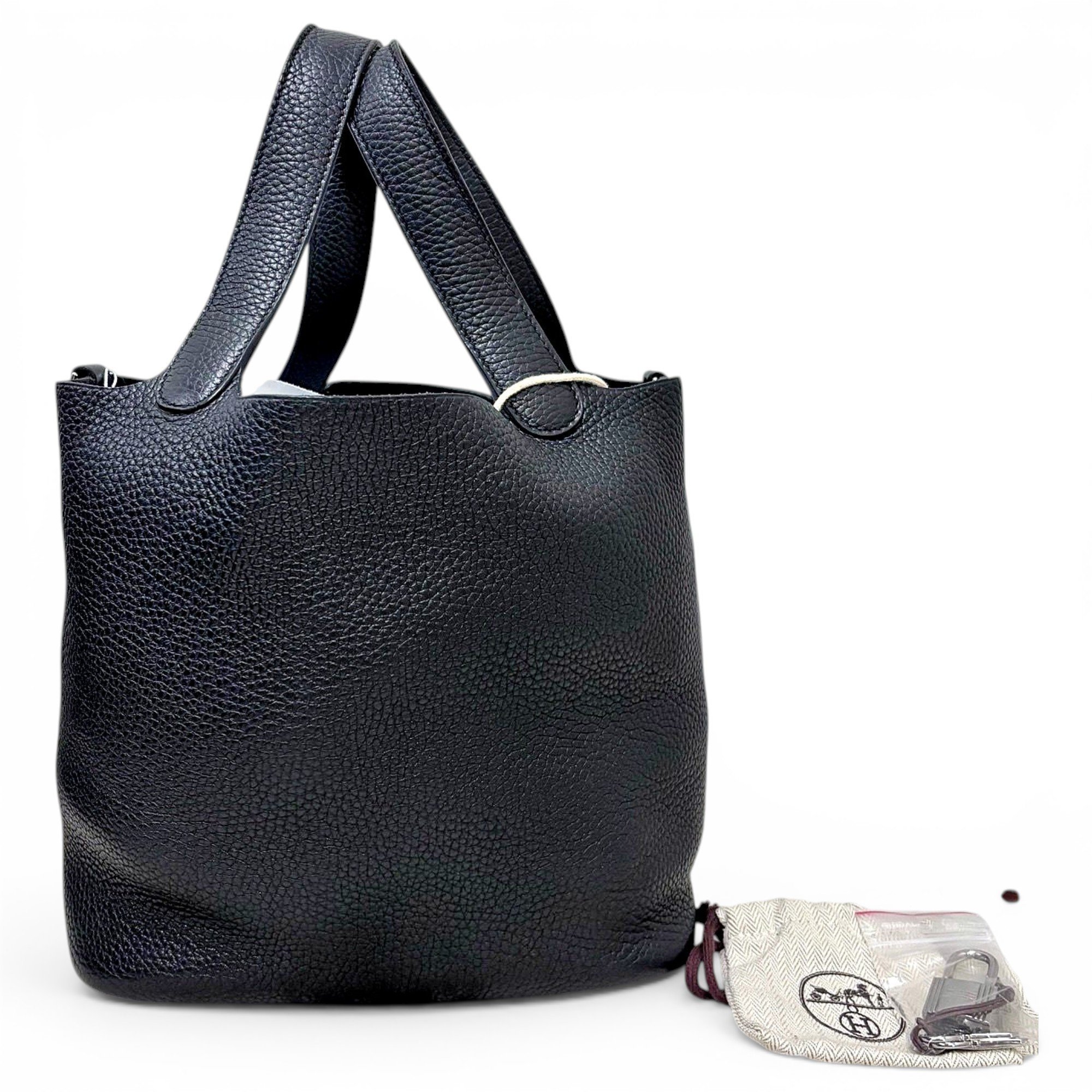 Picotin leather handbag