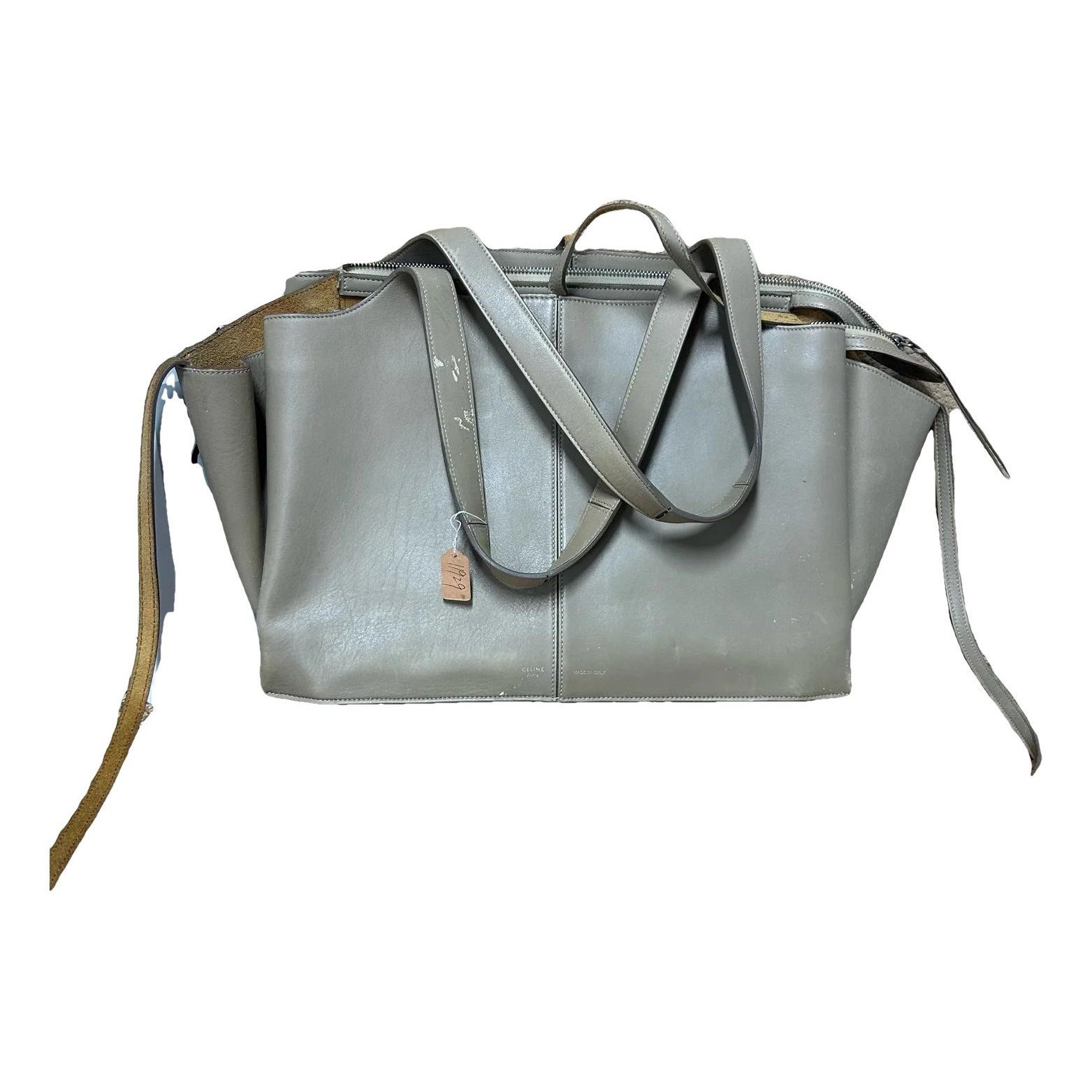 Tri-Fold leather handbag