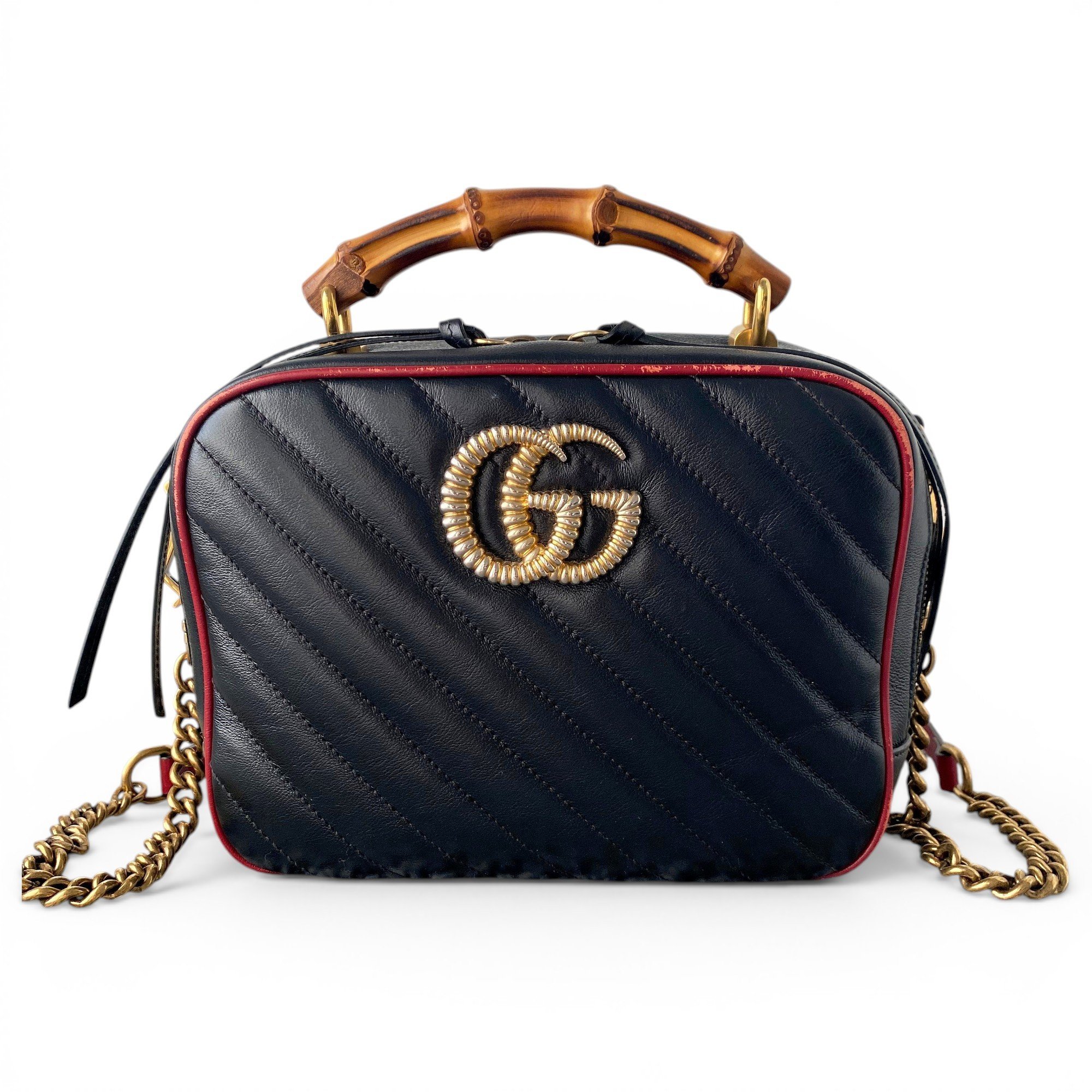 GG Marmont Chain Matelasse leather handbag