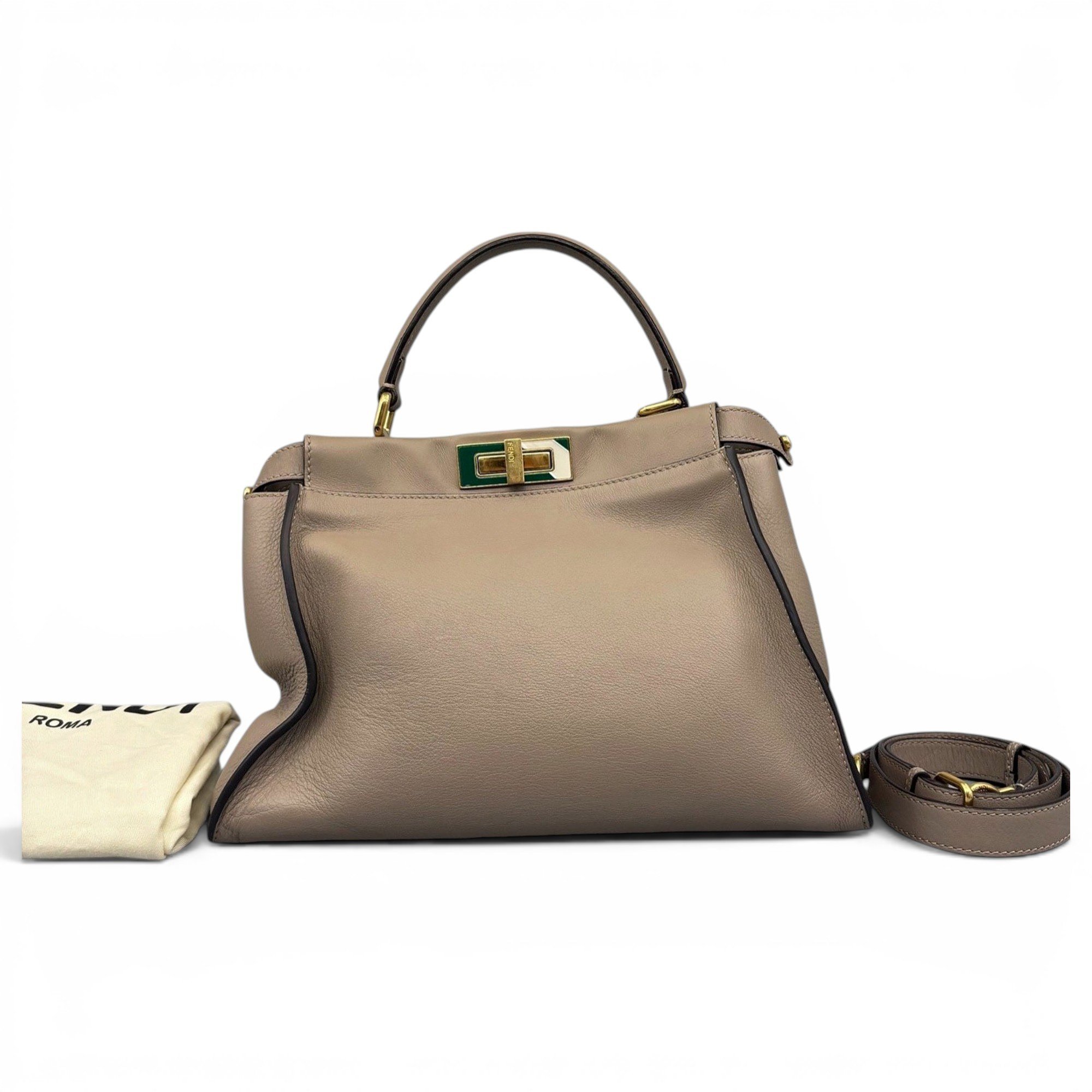 Peekaboo leather handbag