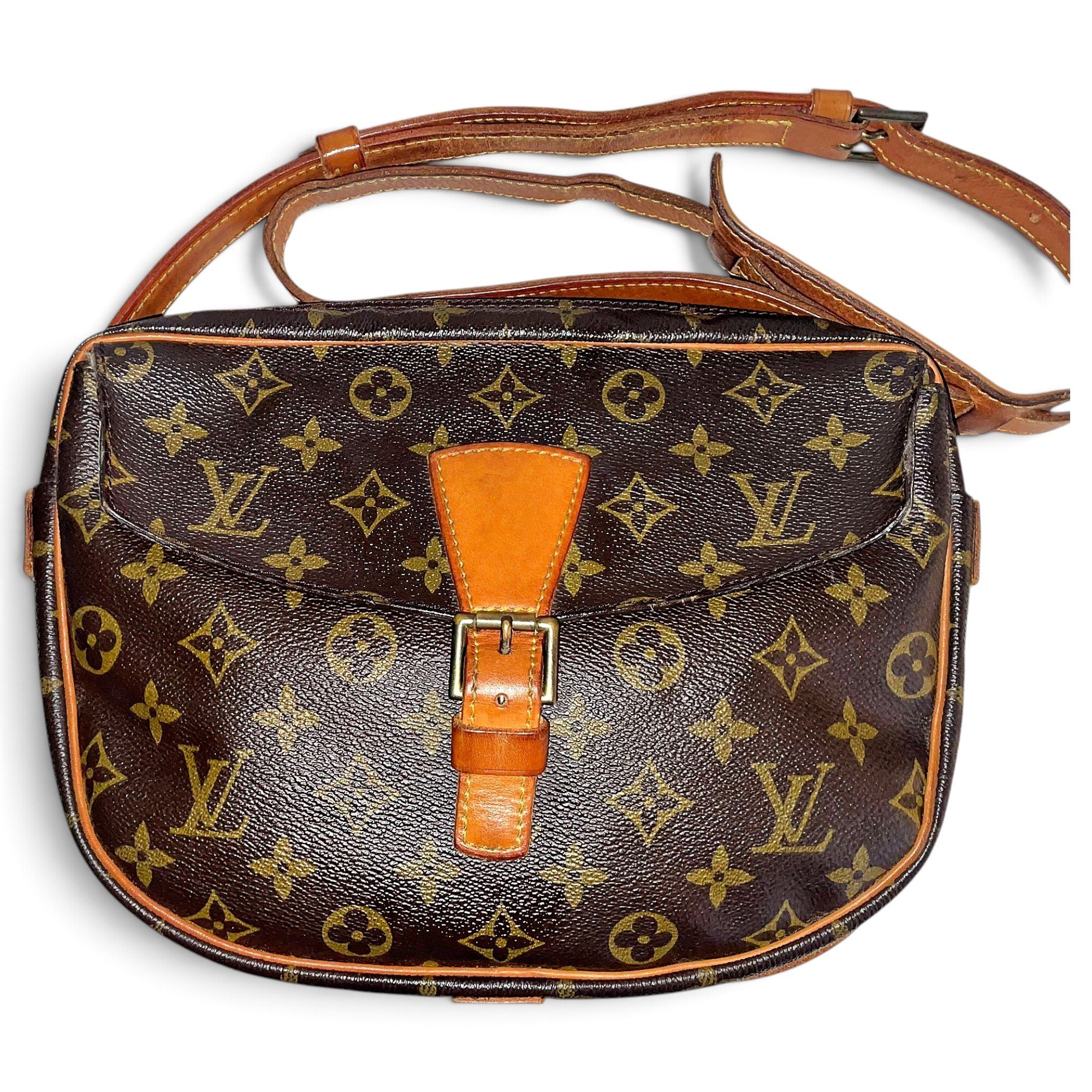 Jeune fille leather crossbody bag