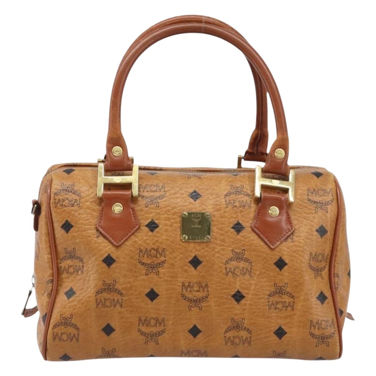 Boston leather bowling bag