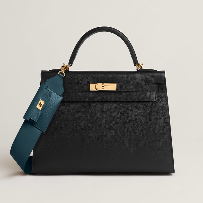 Noir Kelly Pocket Bag Strap 50 MM