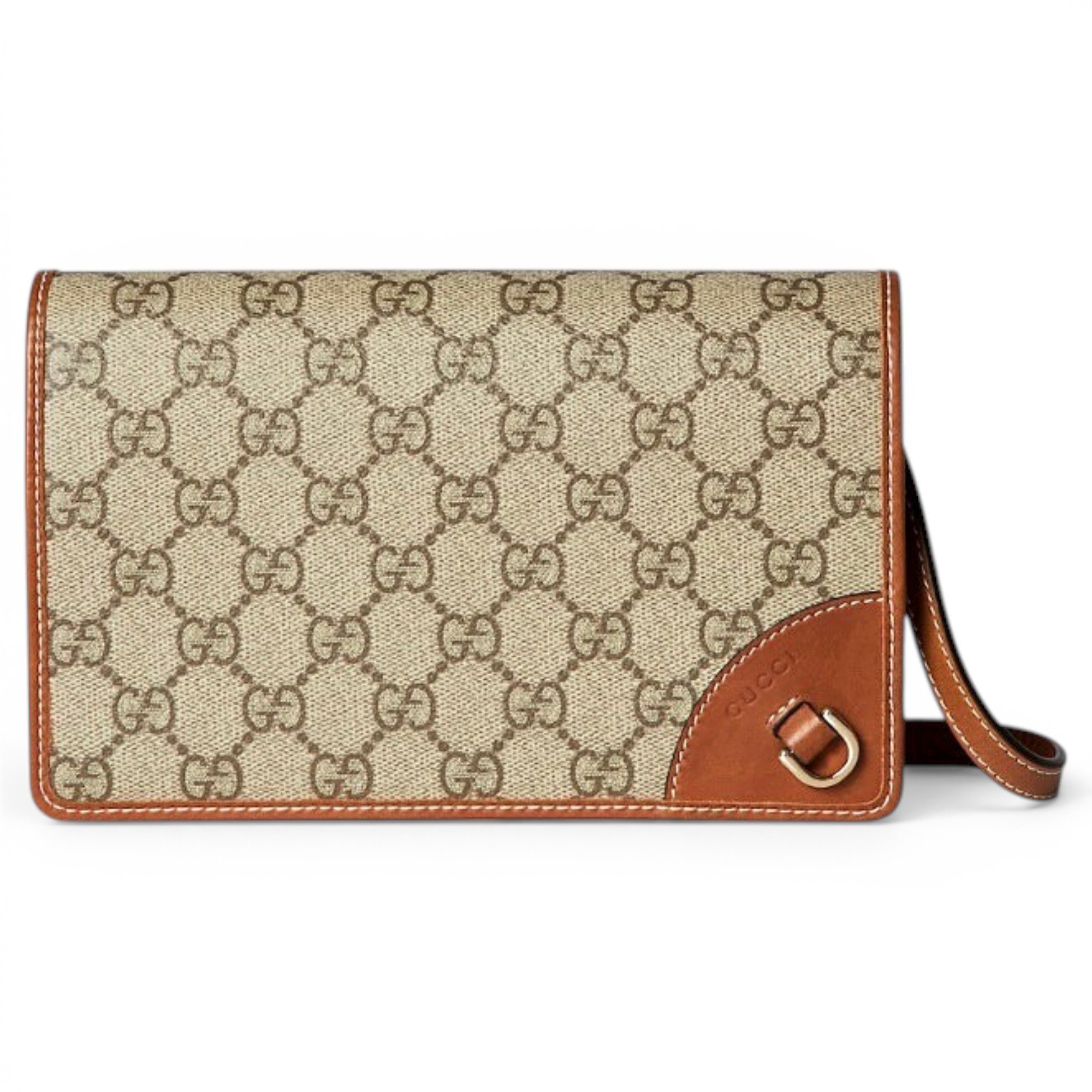 GG Marmont Chain Flap Wallet leather crossbody bag