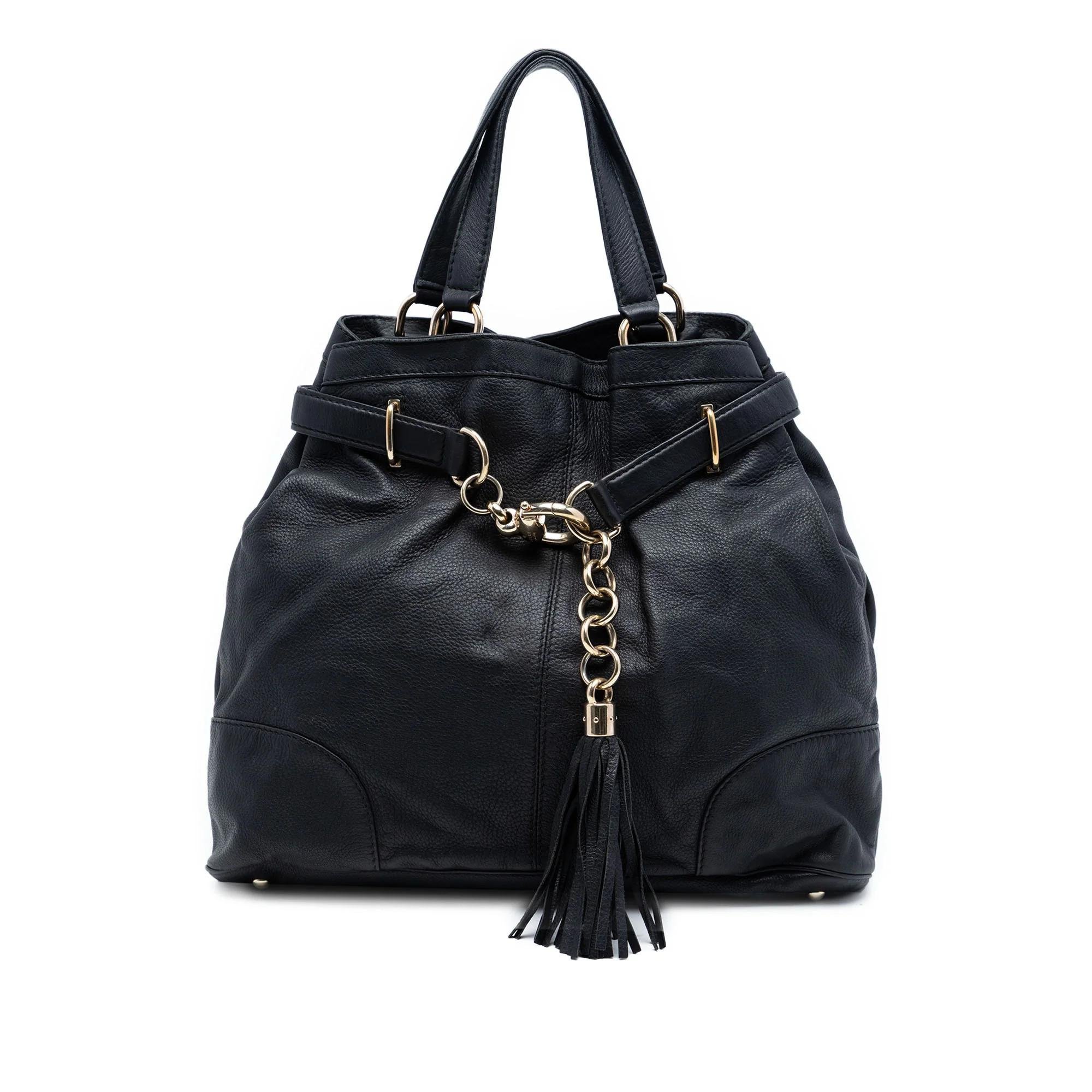 Leather tote
