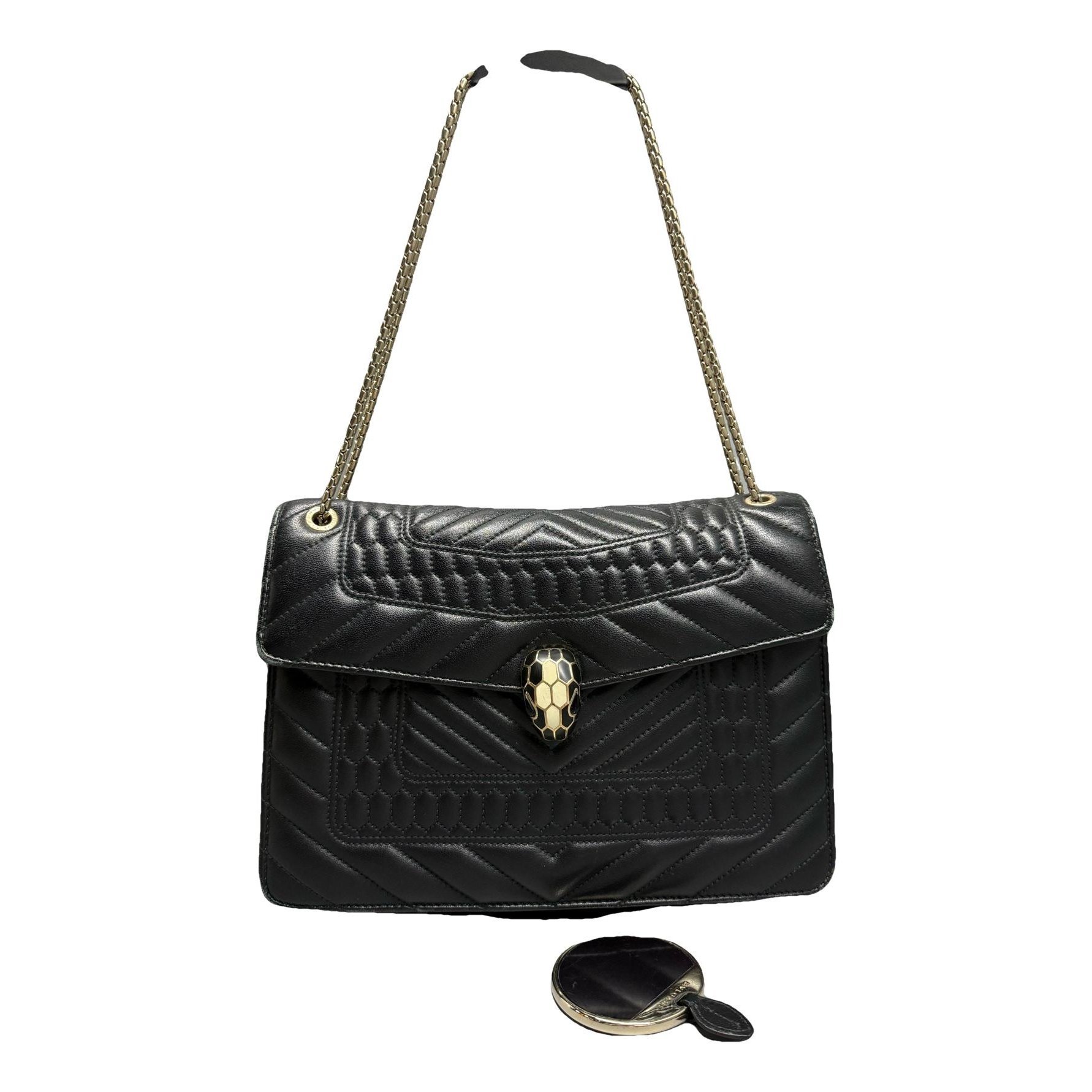 Serpenti leather handbag