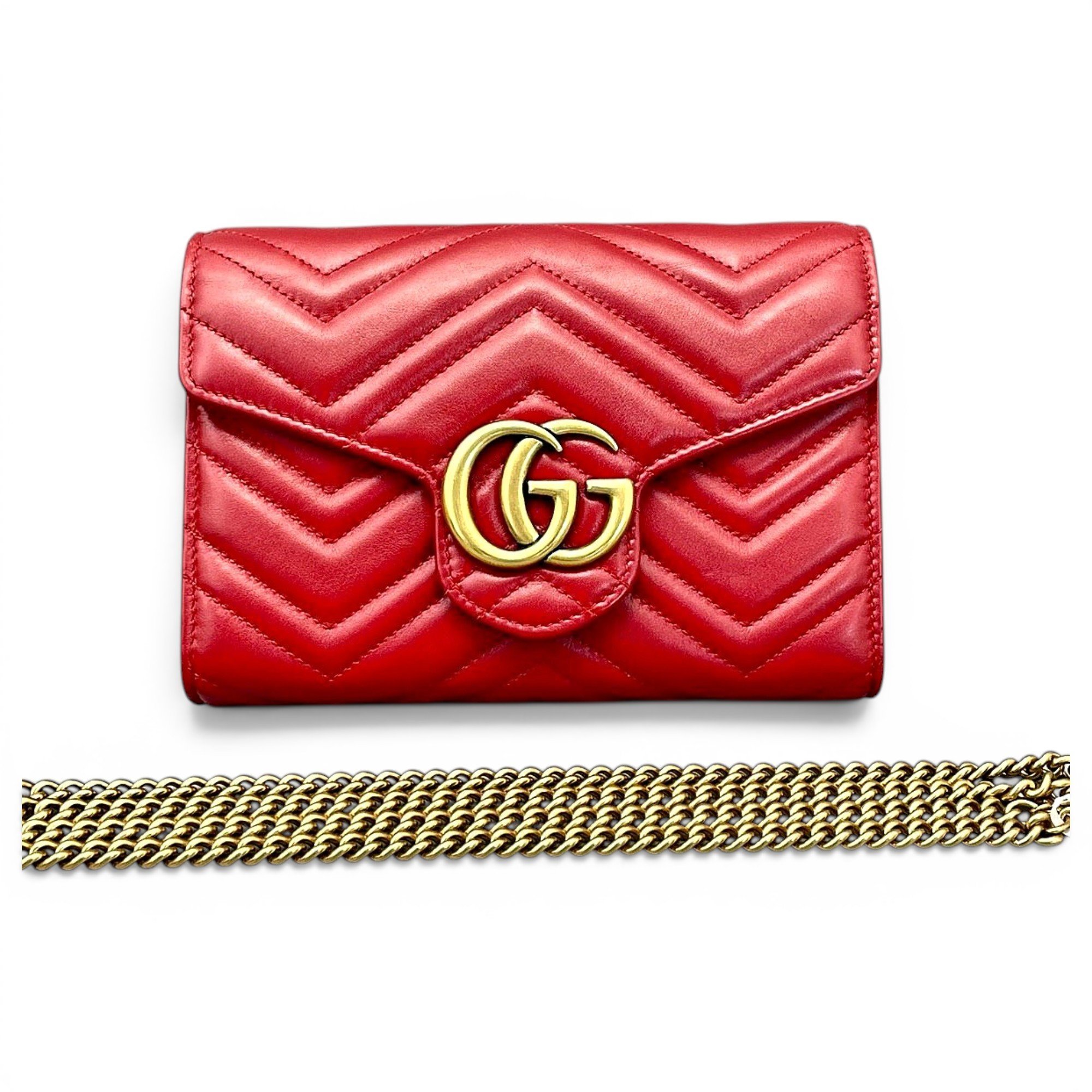 GG Marmont Chain leather crossbody bag