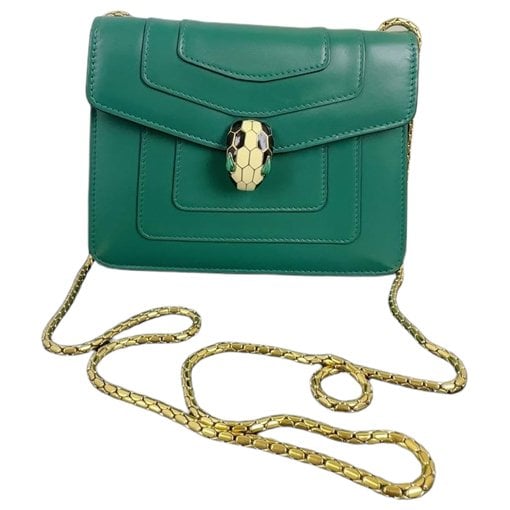 Serpenti leather handbag