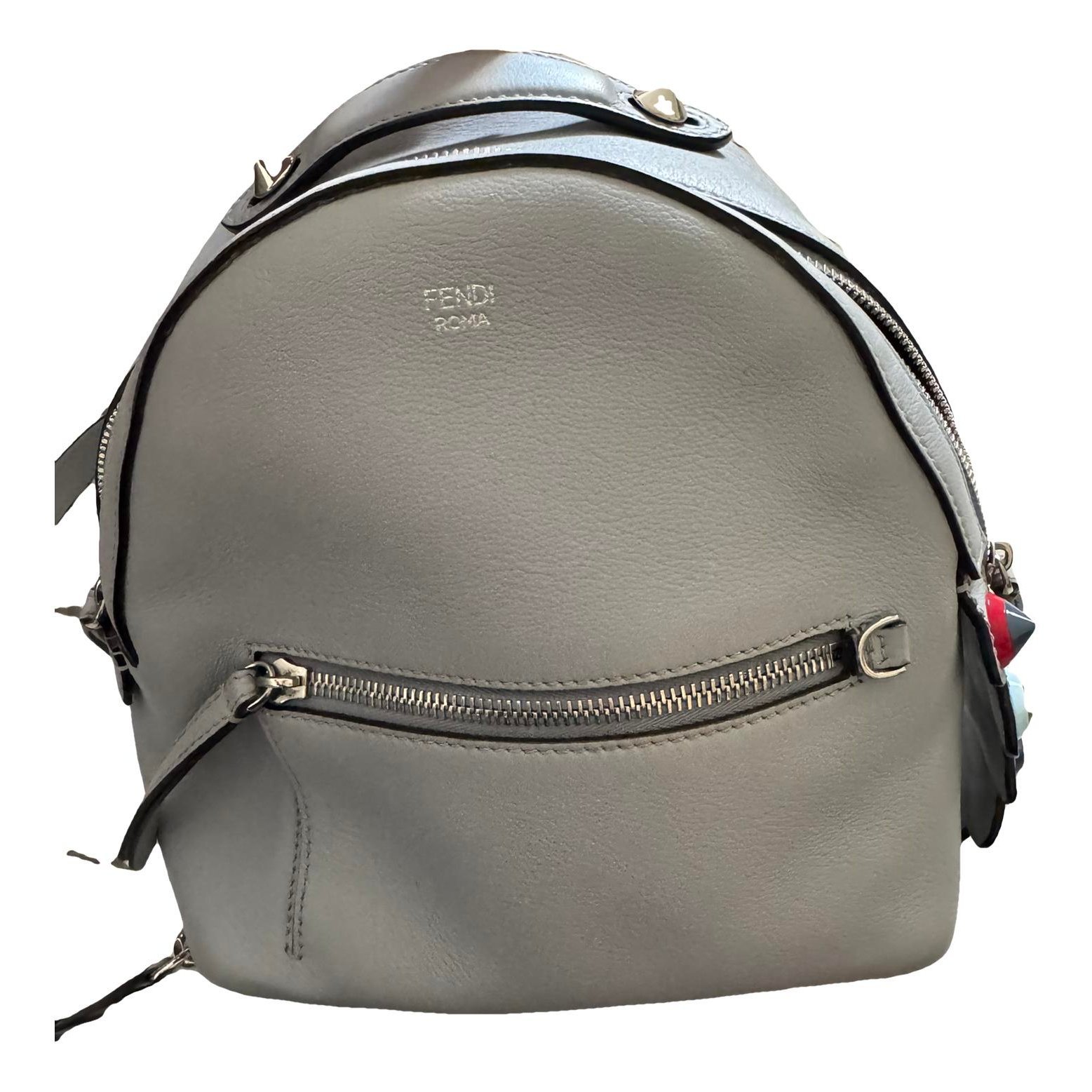 Back to school leather backpack
