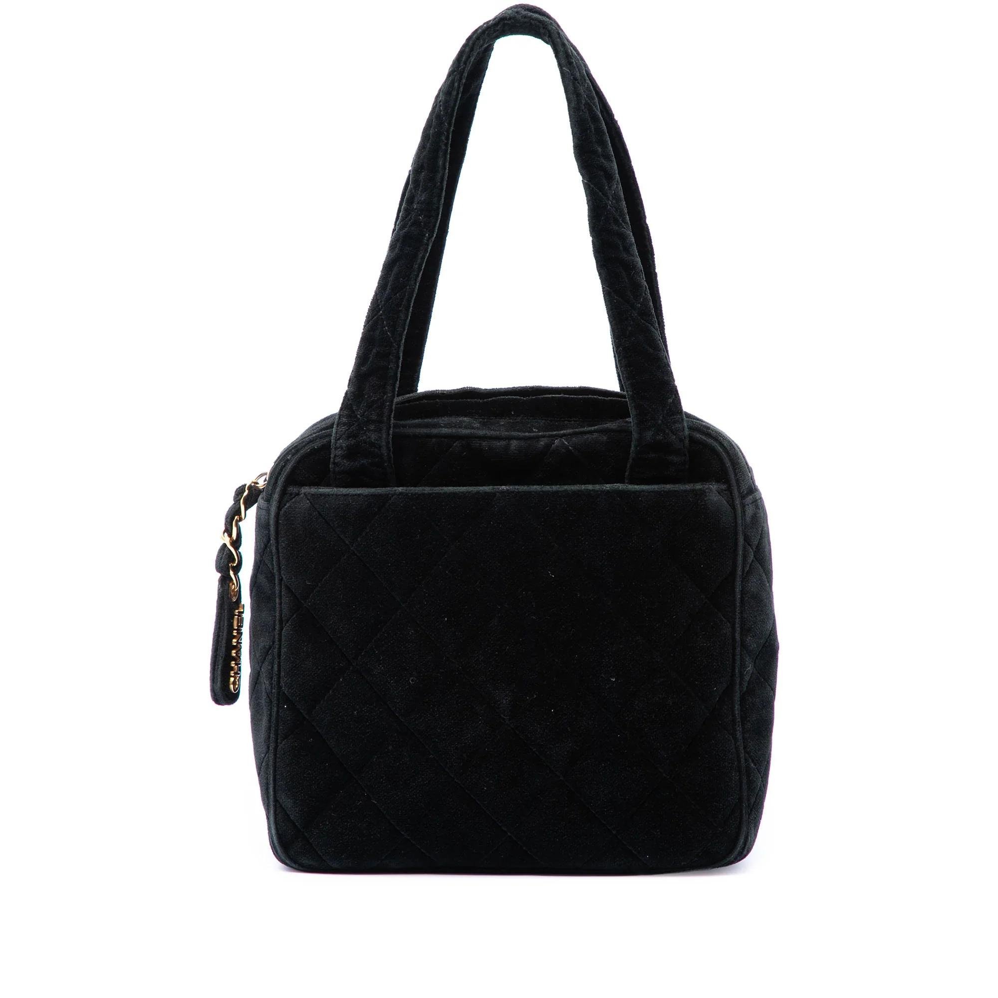 Velvet handbag