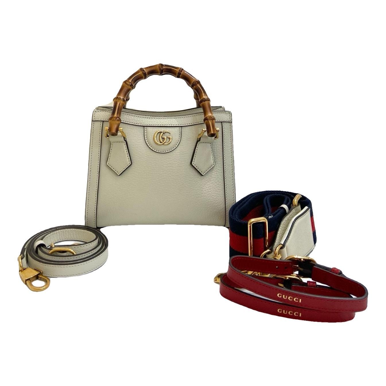Diana Bamboo leather handbag