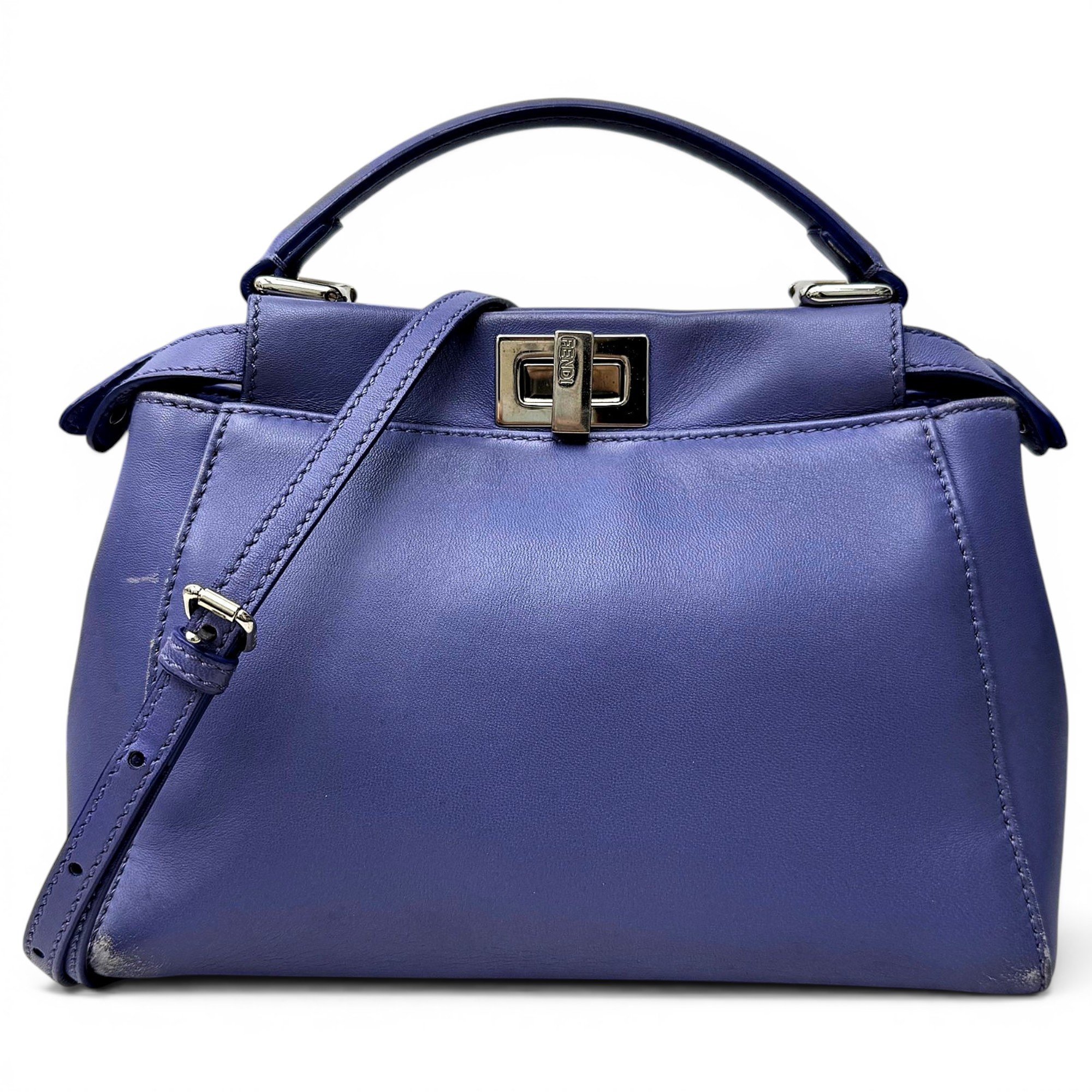 Peekaboo leather handbag