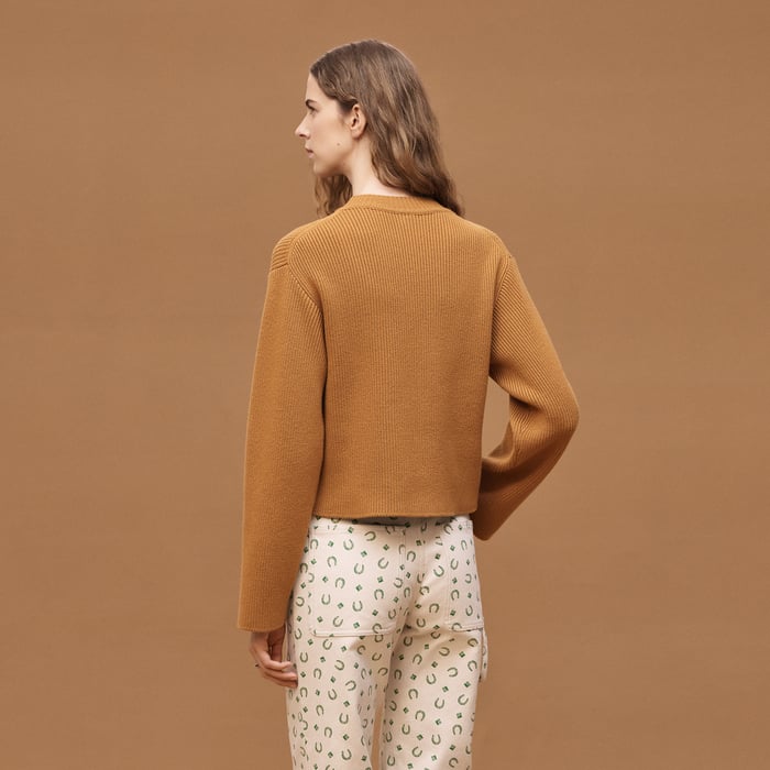 Marron Ocre Long-sleeve Sweater