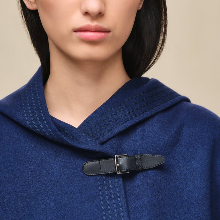 Bleu Lagune Hooded Jacket
