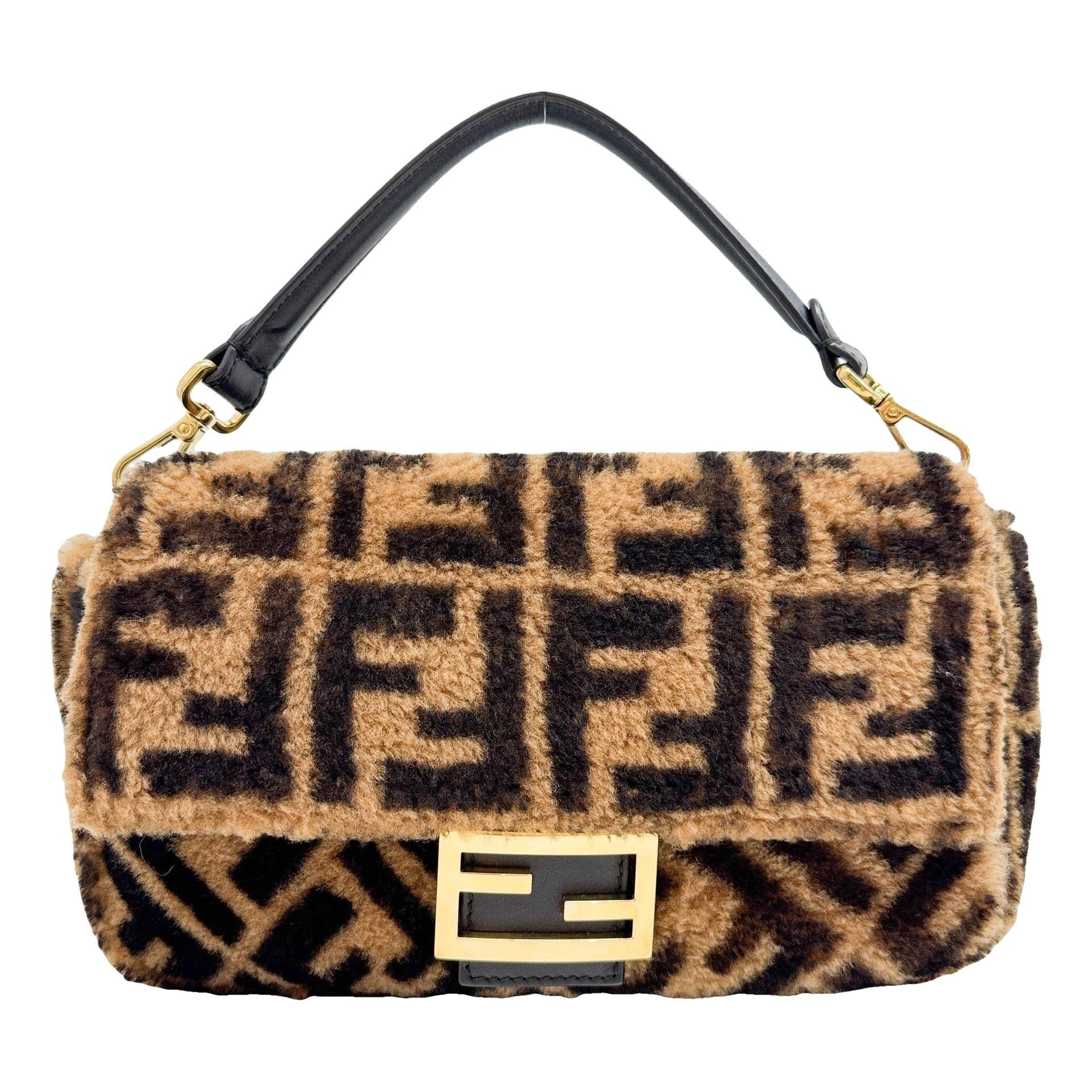 Baguette wool handbag