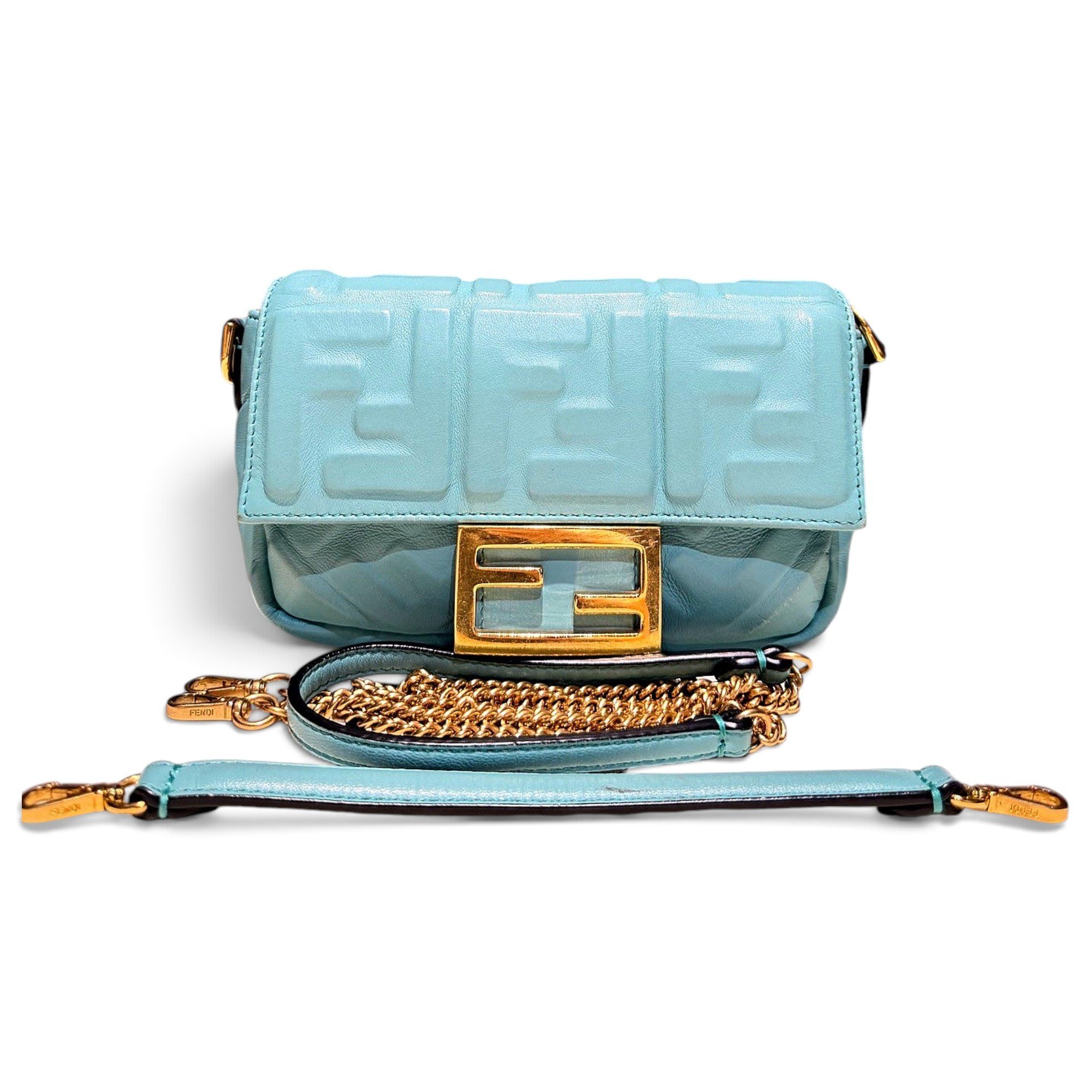 Baguette leather handbag