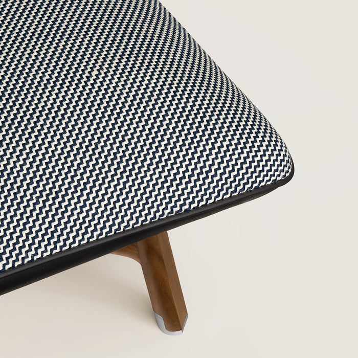 Les Necessaires d'Hermès "Carre d'Assise" Low Stool, Medium Model