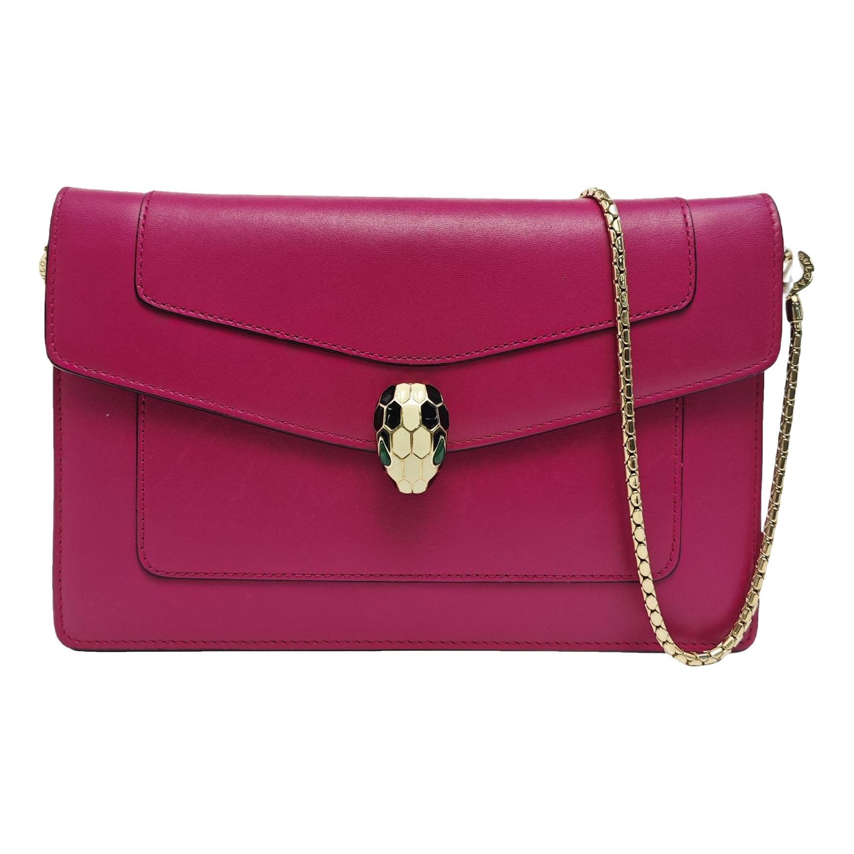 Serpenti leather crossbody bag