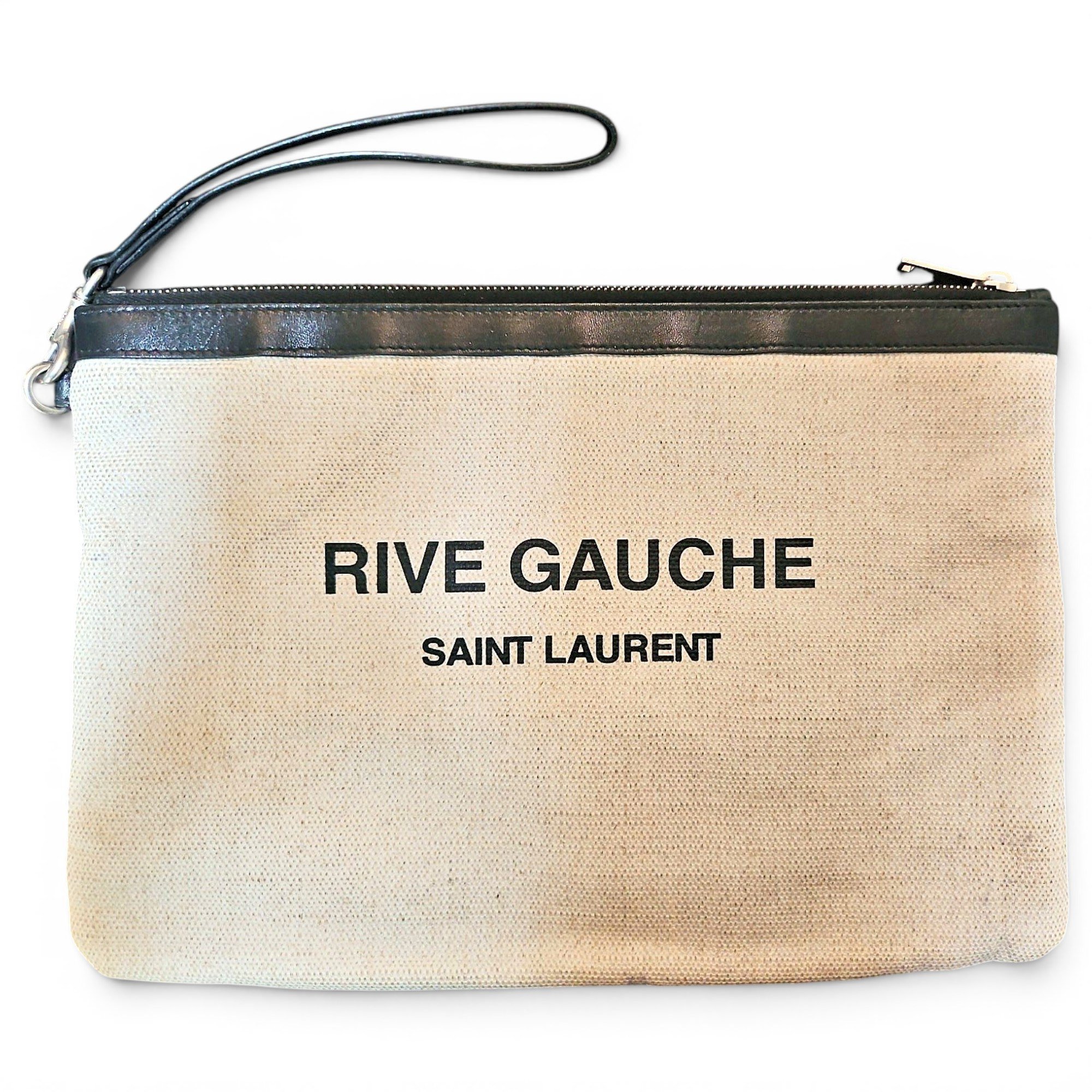 Rive Gauche cloth clutch bag