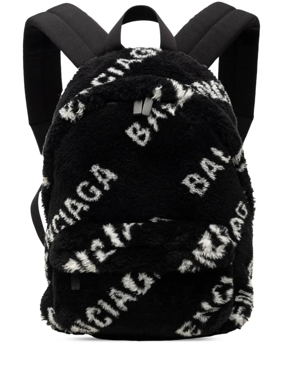 2018-2026 Small Faux Fur Diagonal Logo Everyday backpack