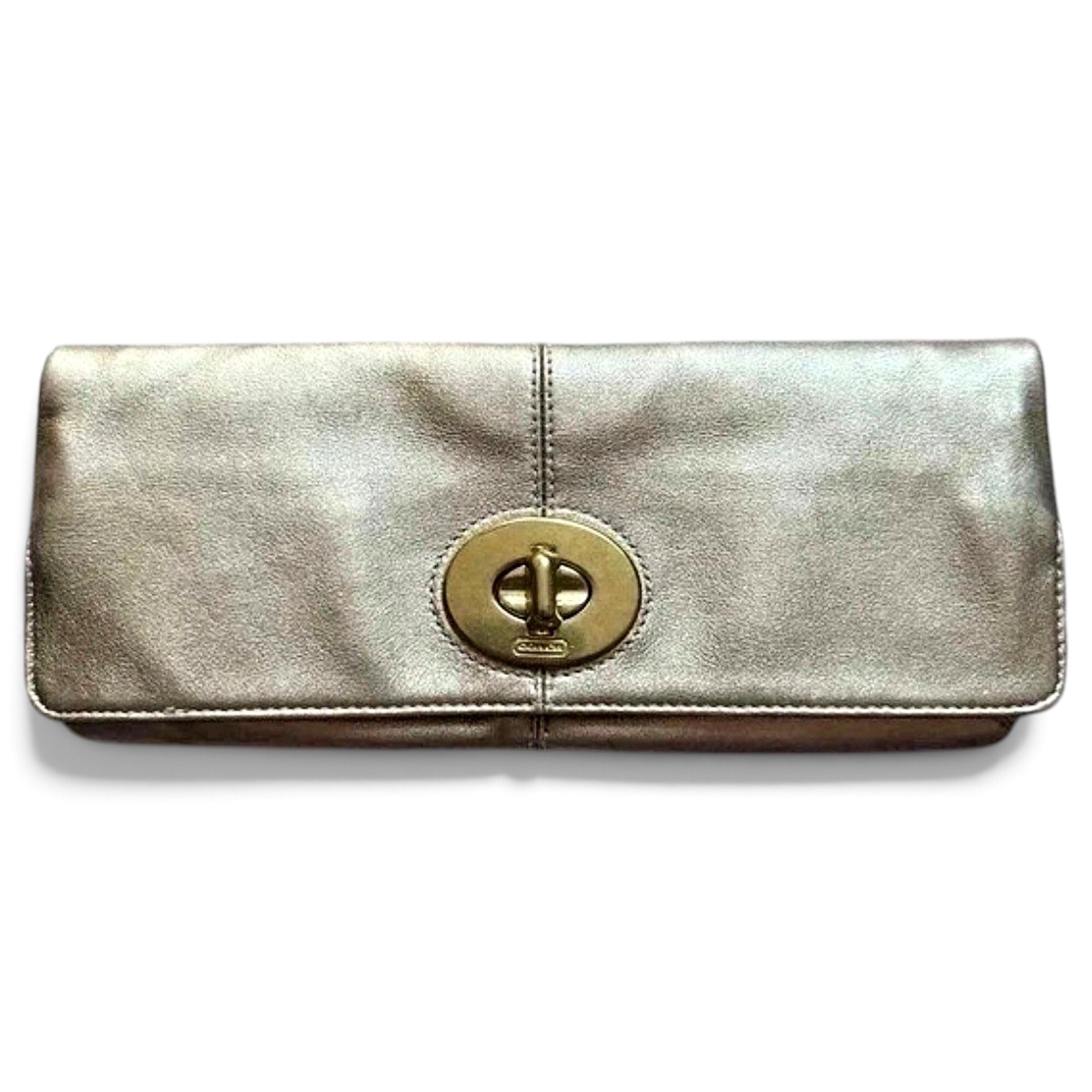 Leather clutch bag
