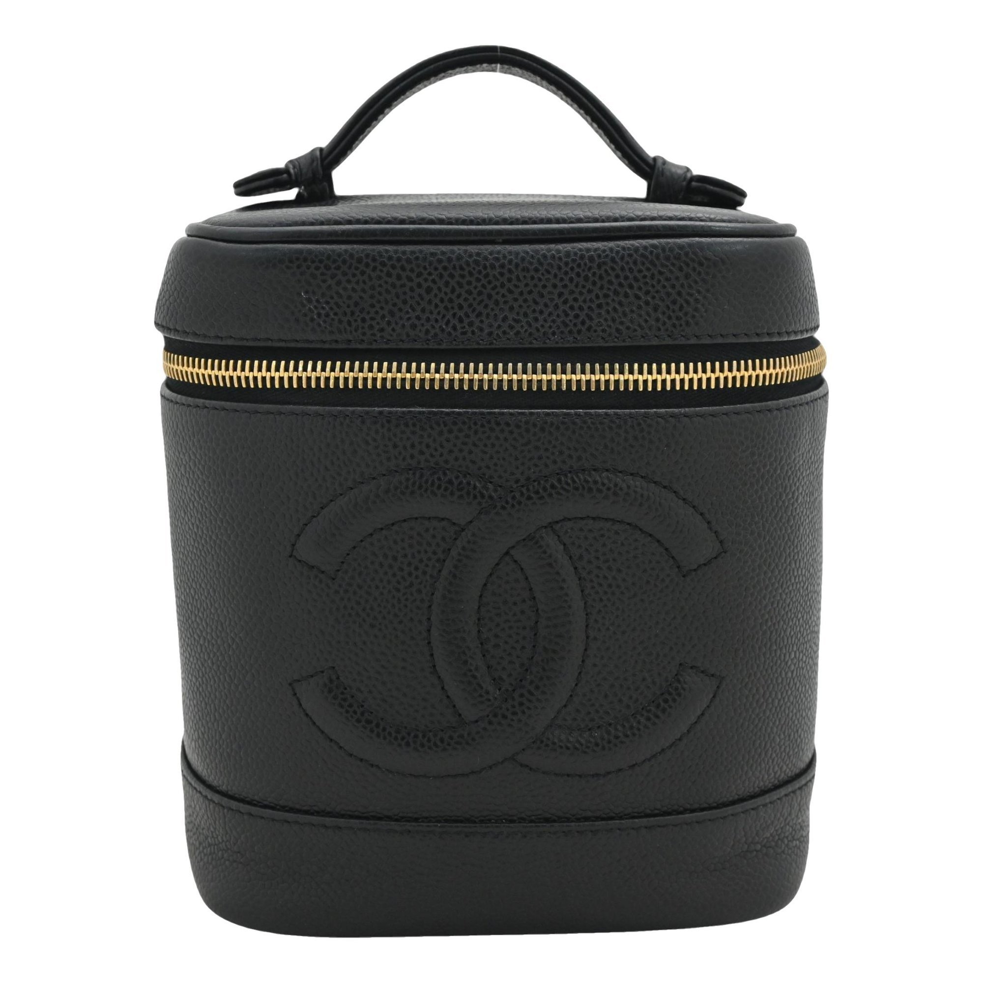 Leather vanity case