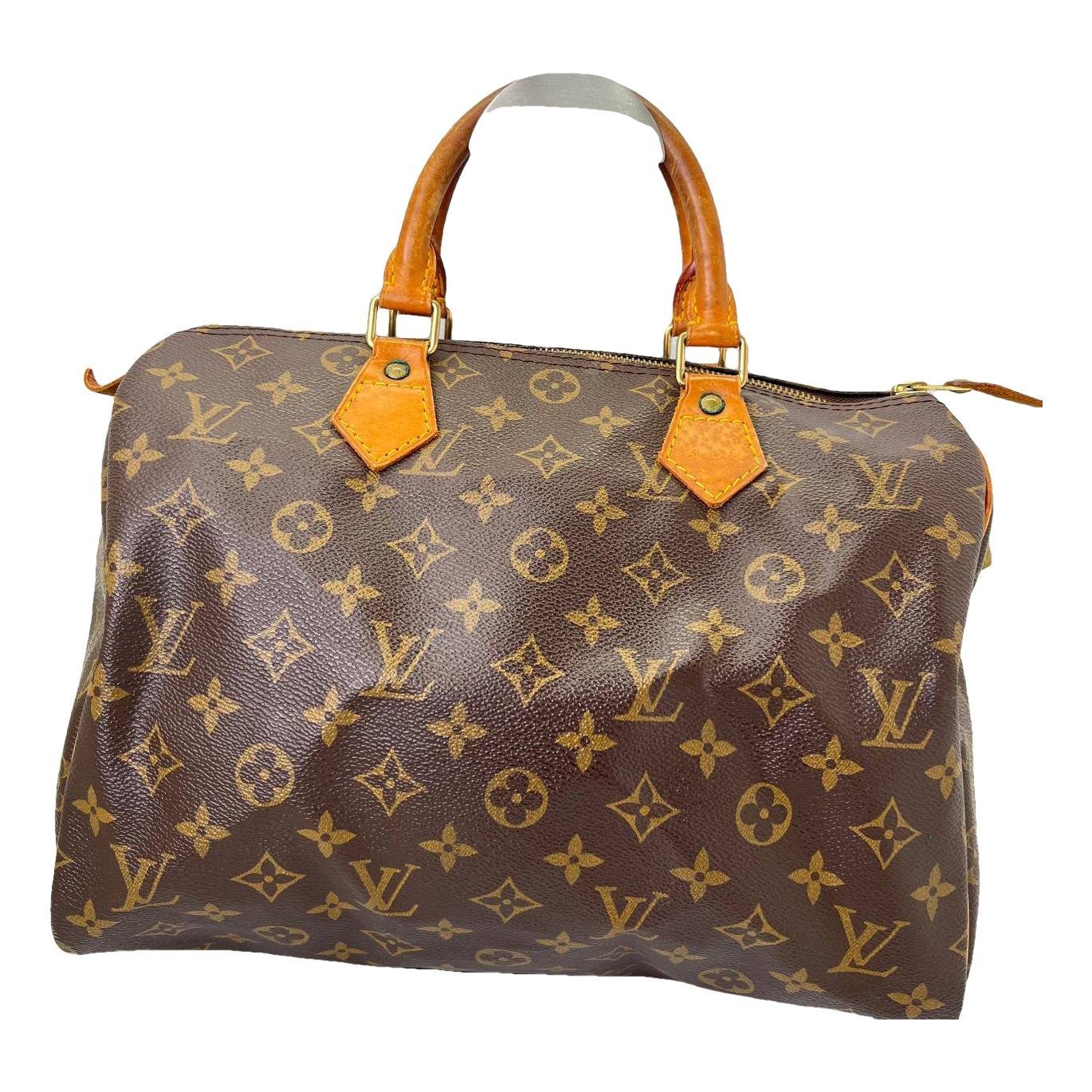 Speedy leather handbag