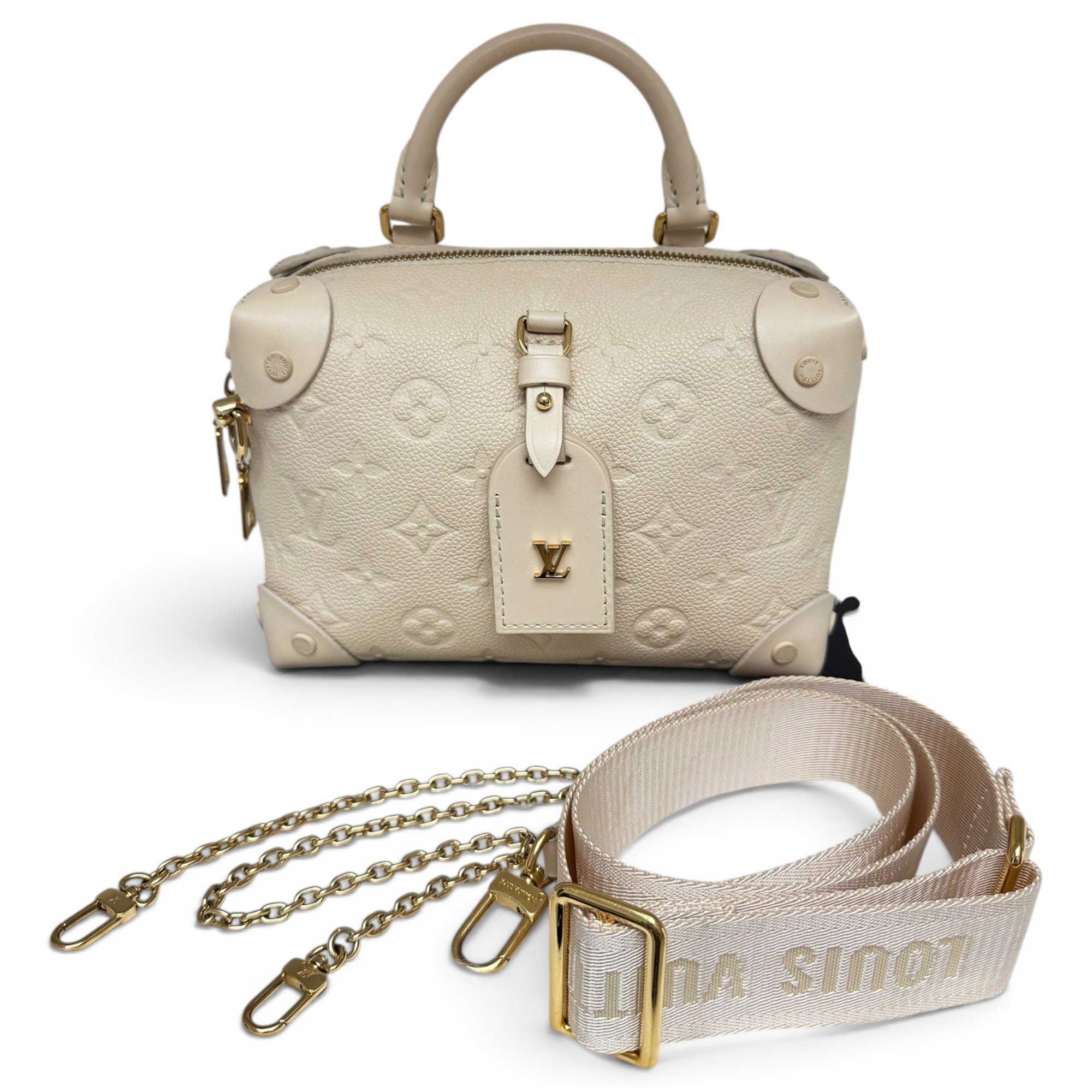 Petite Malle Souple leather handbag
