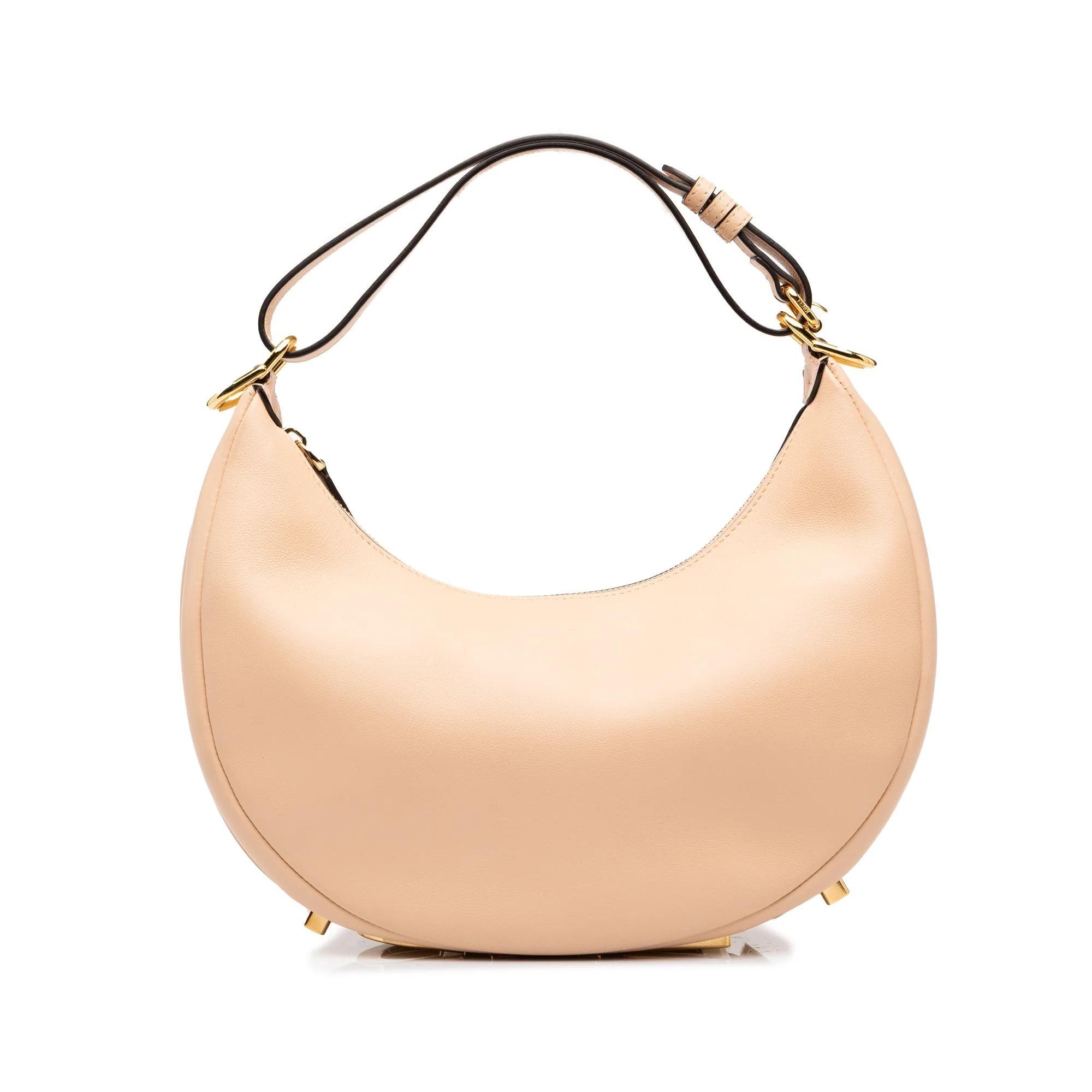 Fendigraphy leather handbag
