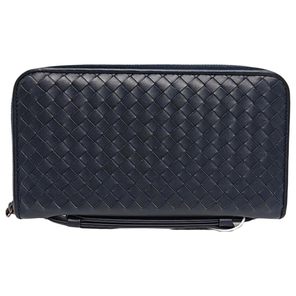 Leather clutch bag