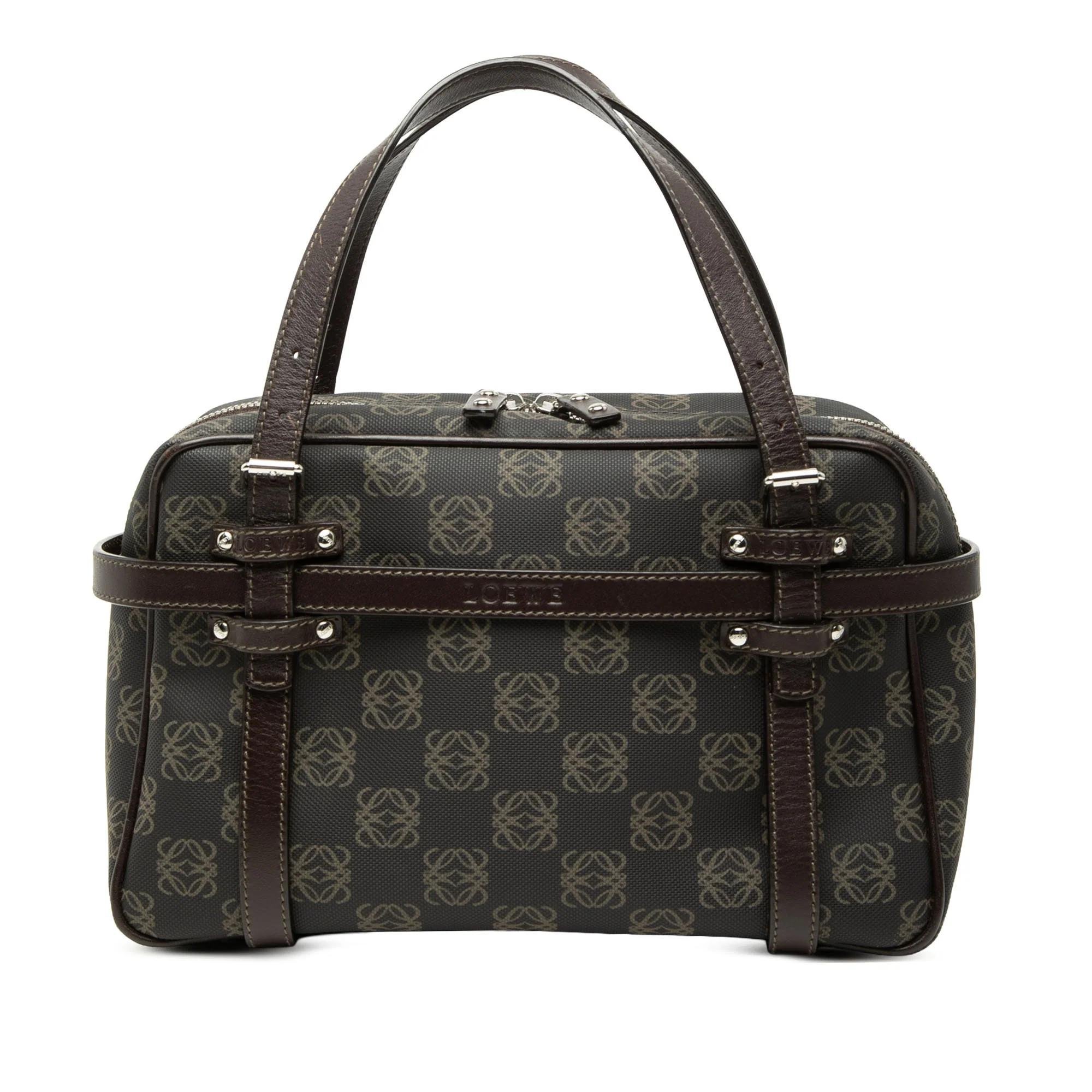 Anagram leather handbag