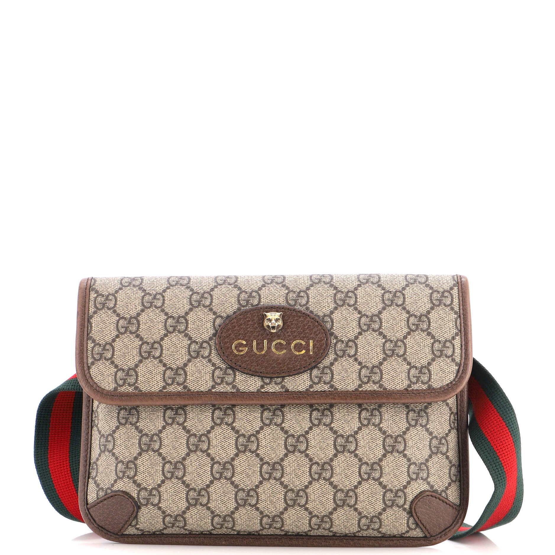 Neo Vintage Flap Belt Bag GG Coated Canvas