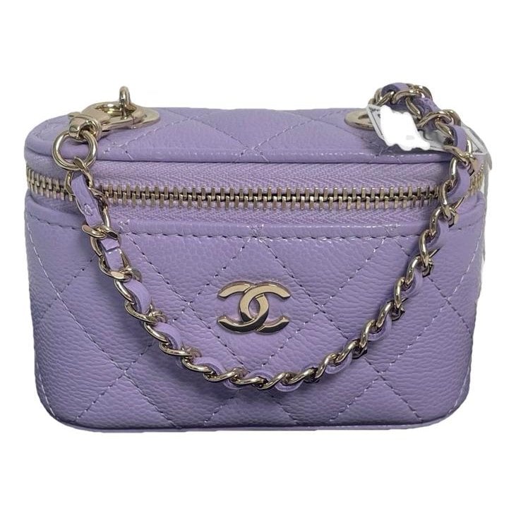 Vanity leather handbag