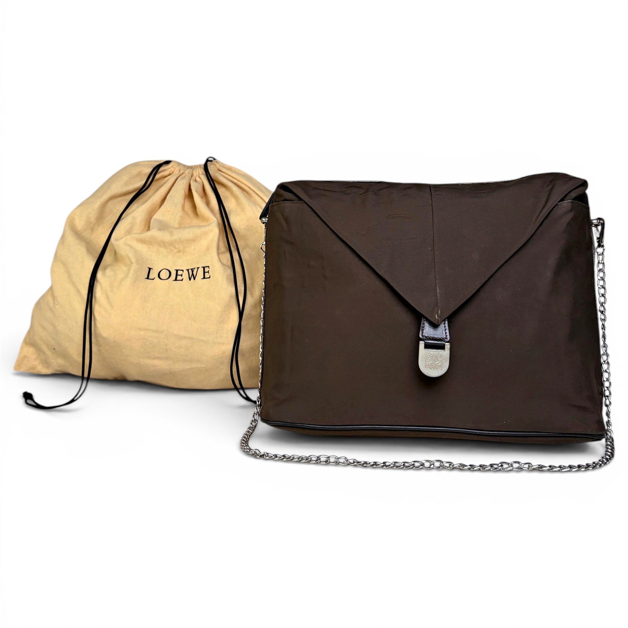 Puzzle leather handbag