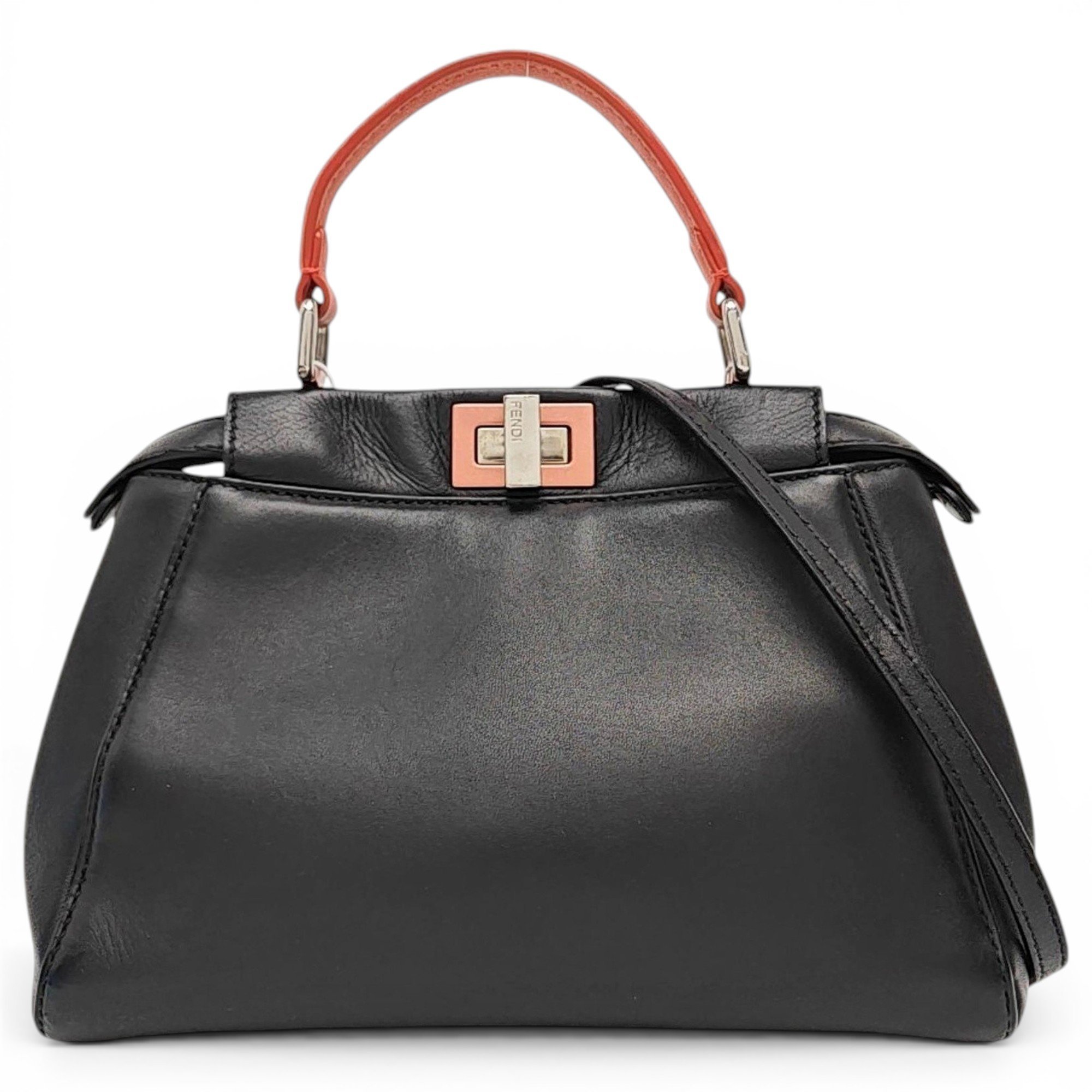 Peekaboo leather handbag