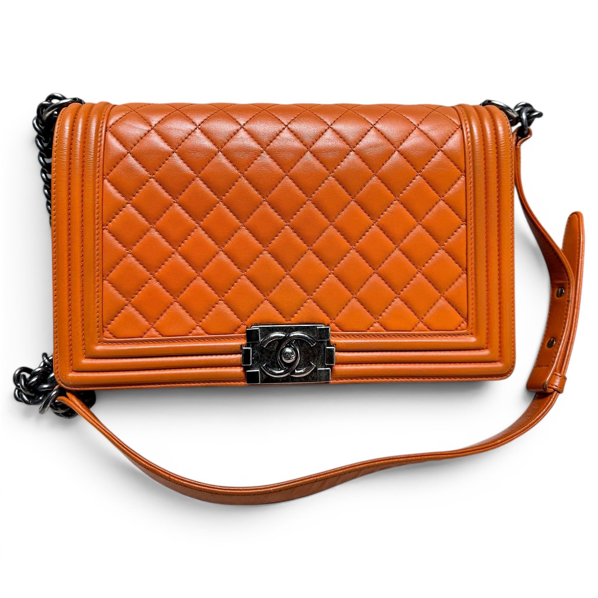 Boy leather crossbody bag