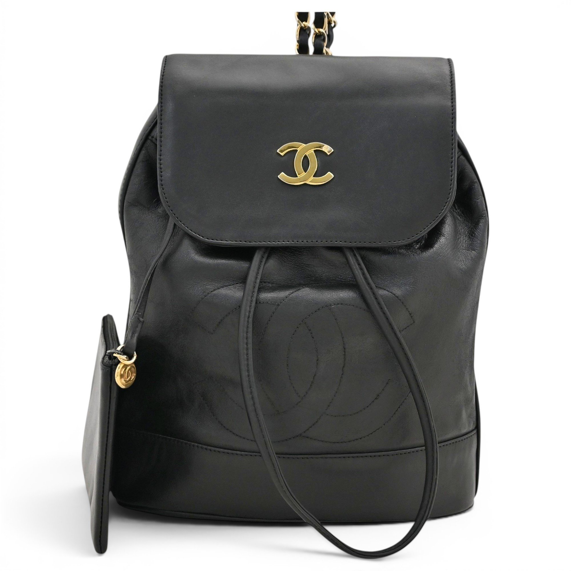 Leather backpack