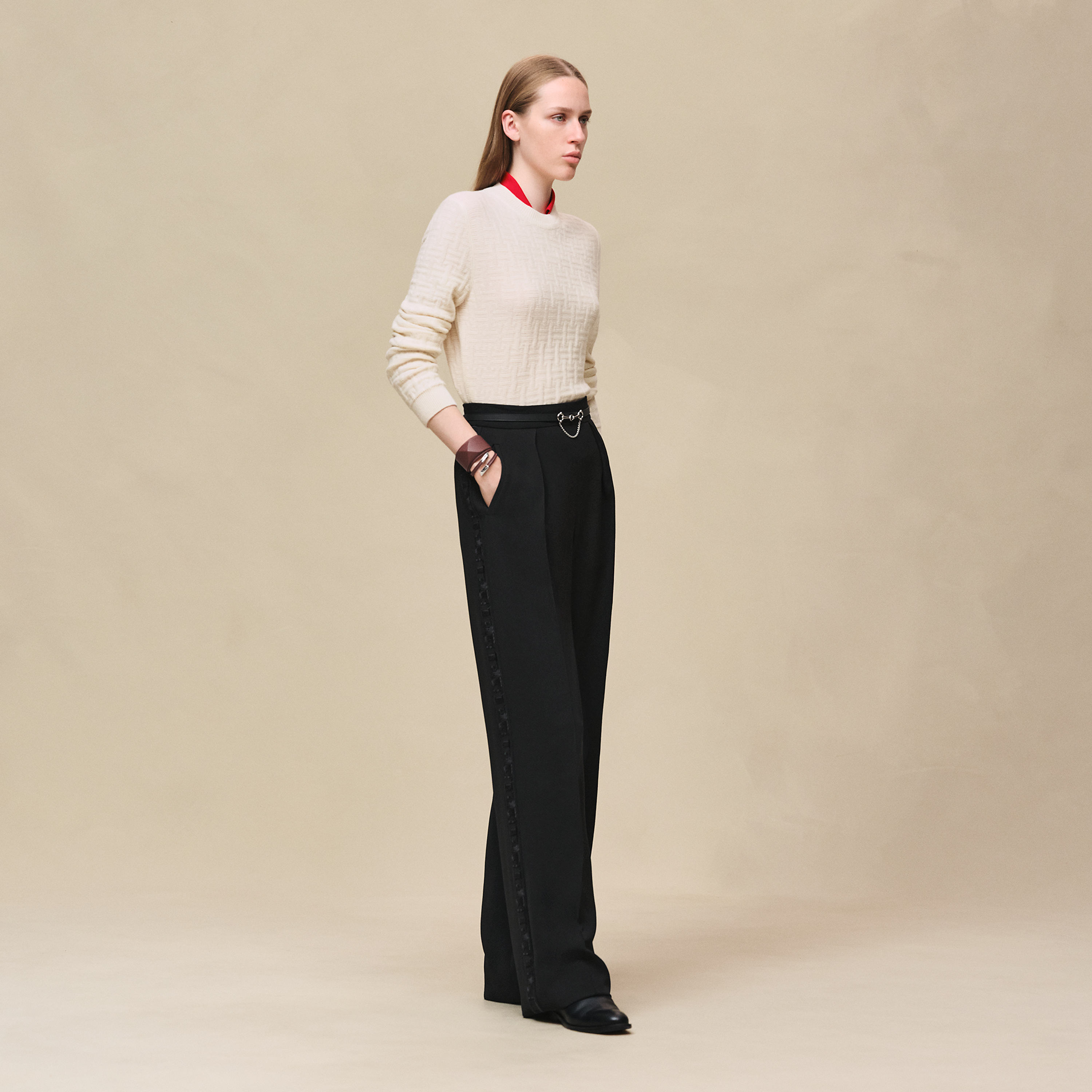 "H Voyage" long-sleeve sweater