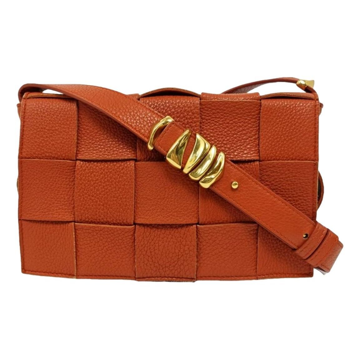 Cassette leather handbag