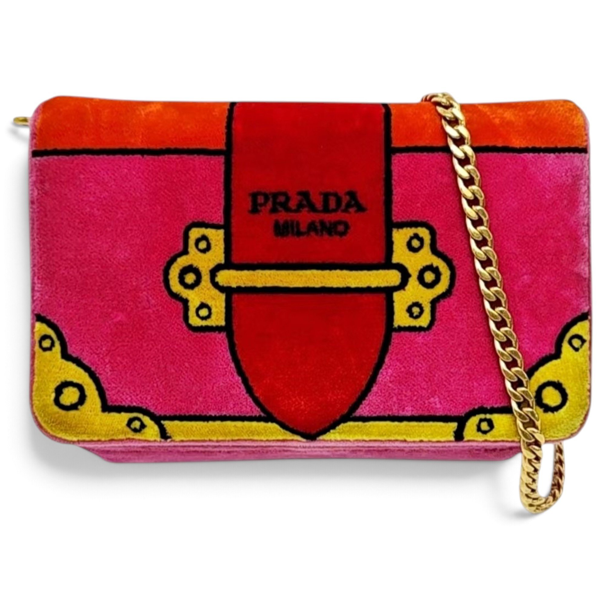 Cahier velvet mini bag