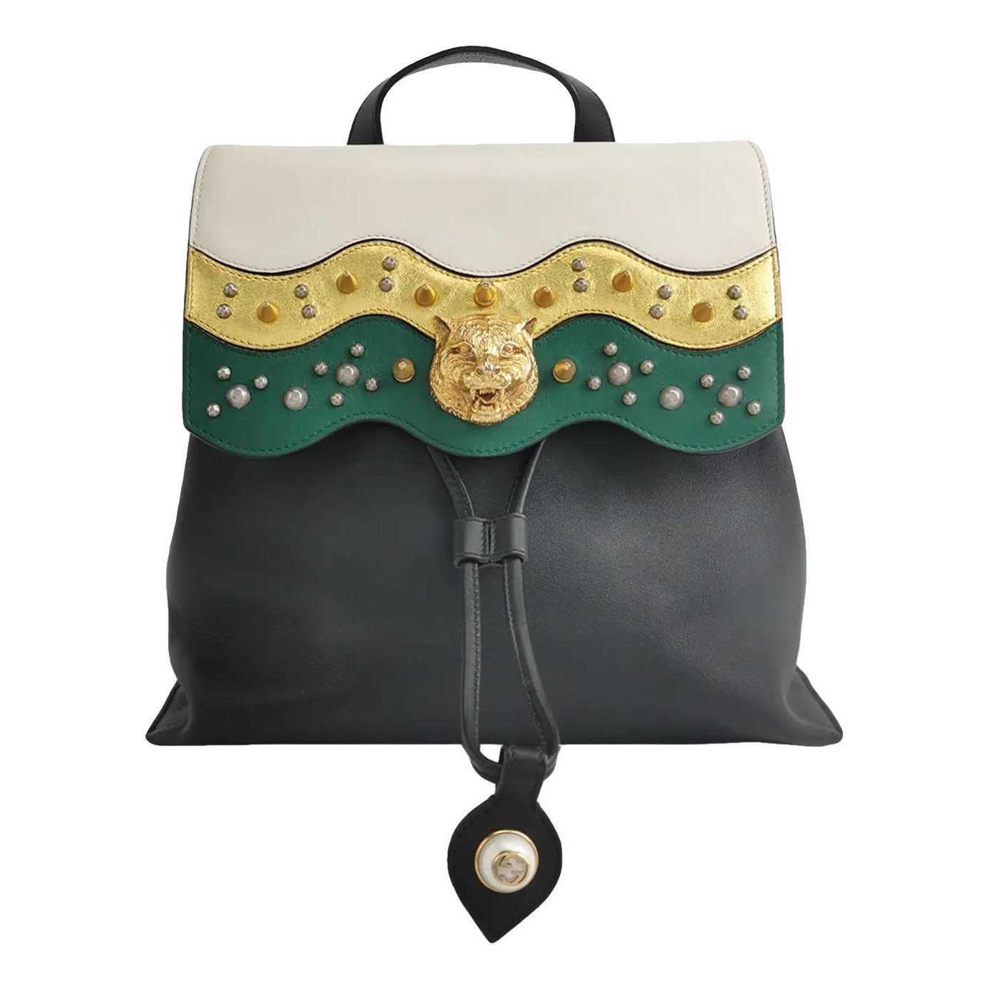 Leather backpack